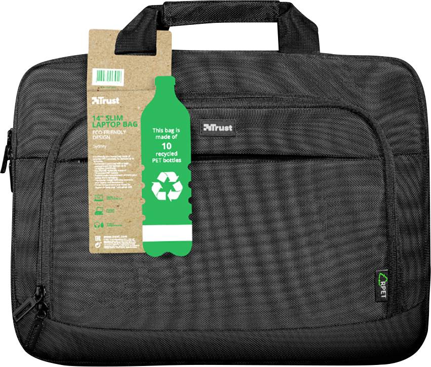 Trust Notebook Tasche SYDNEY Passend für maximal: 35,6 cm (14") Schwarz