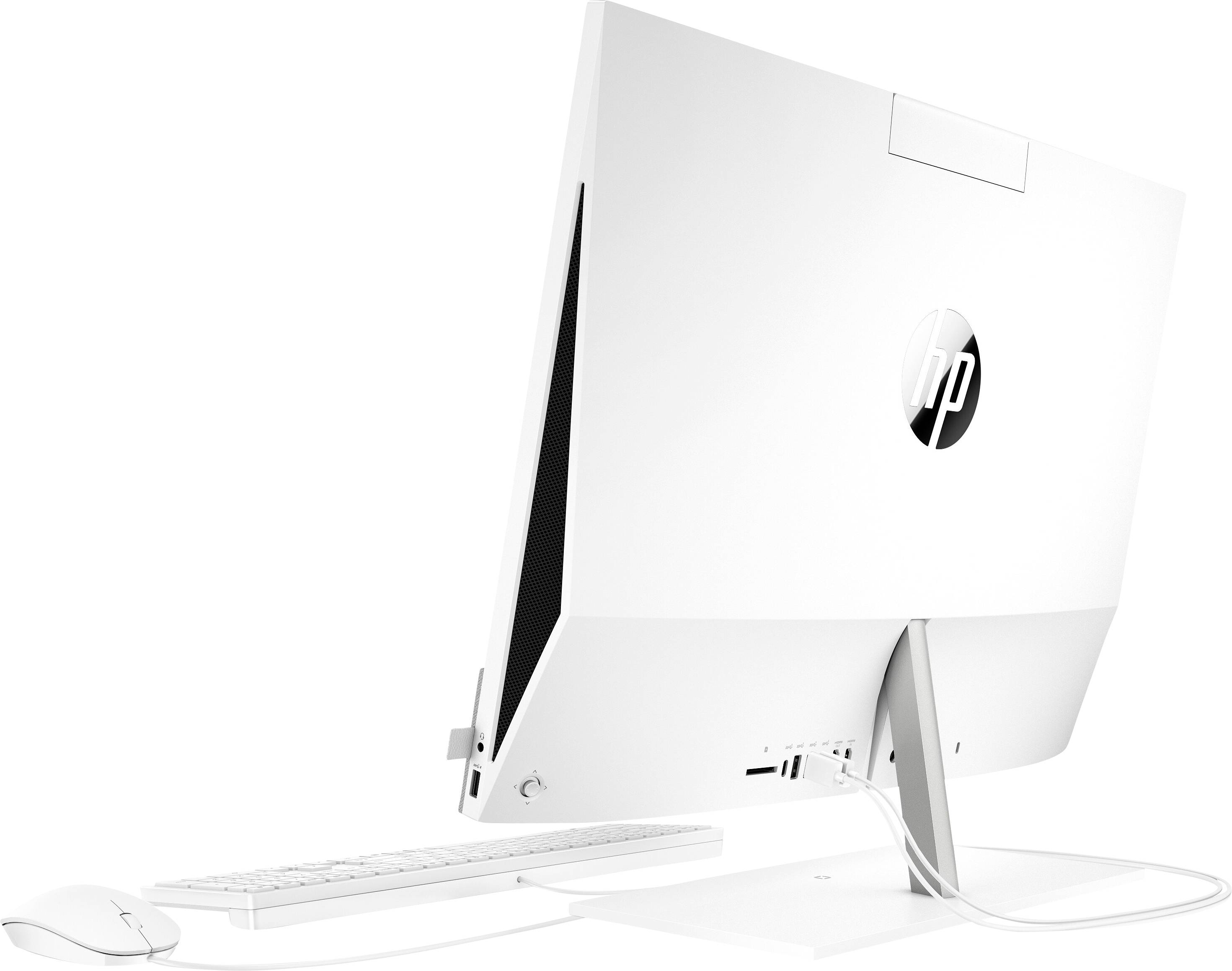 HP 24-k0018ng 60.5 cm (23.8 Zoll) All-in-One PC AMD Ryzen 7 4800H 8 GB 512 GB SSD AMD Radeon Graphics Windows® 10 Home Weiß