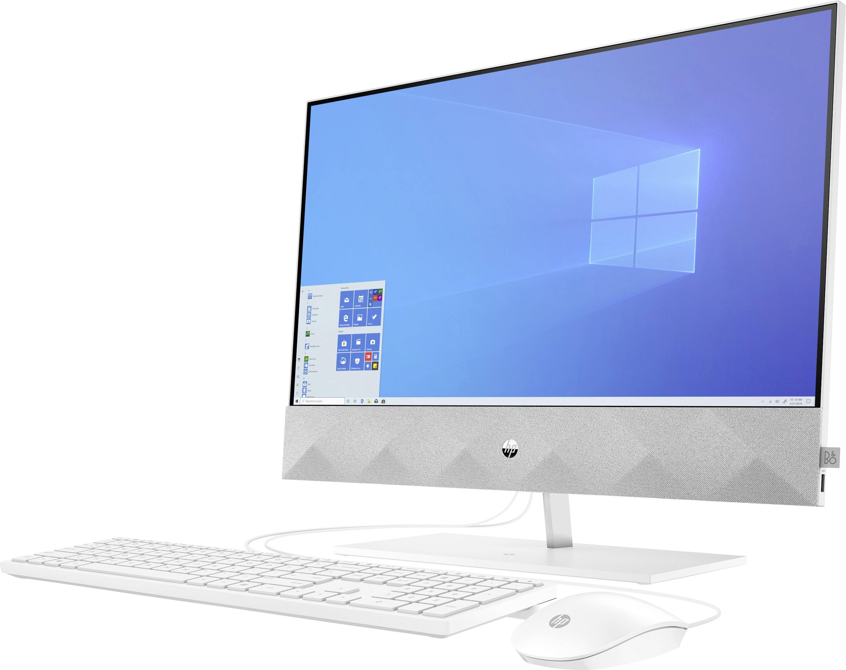 HP 24-k0018ng 60.5 cm (23.8 Zoll) All-in-One PC AMD Ryzen 7 4800H 8 GB 512 GB SSD AMD Radeon Graphics Windows® 10 Home Weiß