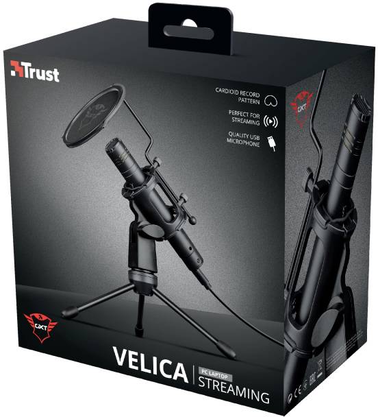 Trust GXT241 VELICA Stand USB-Mikrofon Übertragungsart (Details):USB, Kabelgebunden inkl. Stativ USB-C® USB, Kabelgebunden