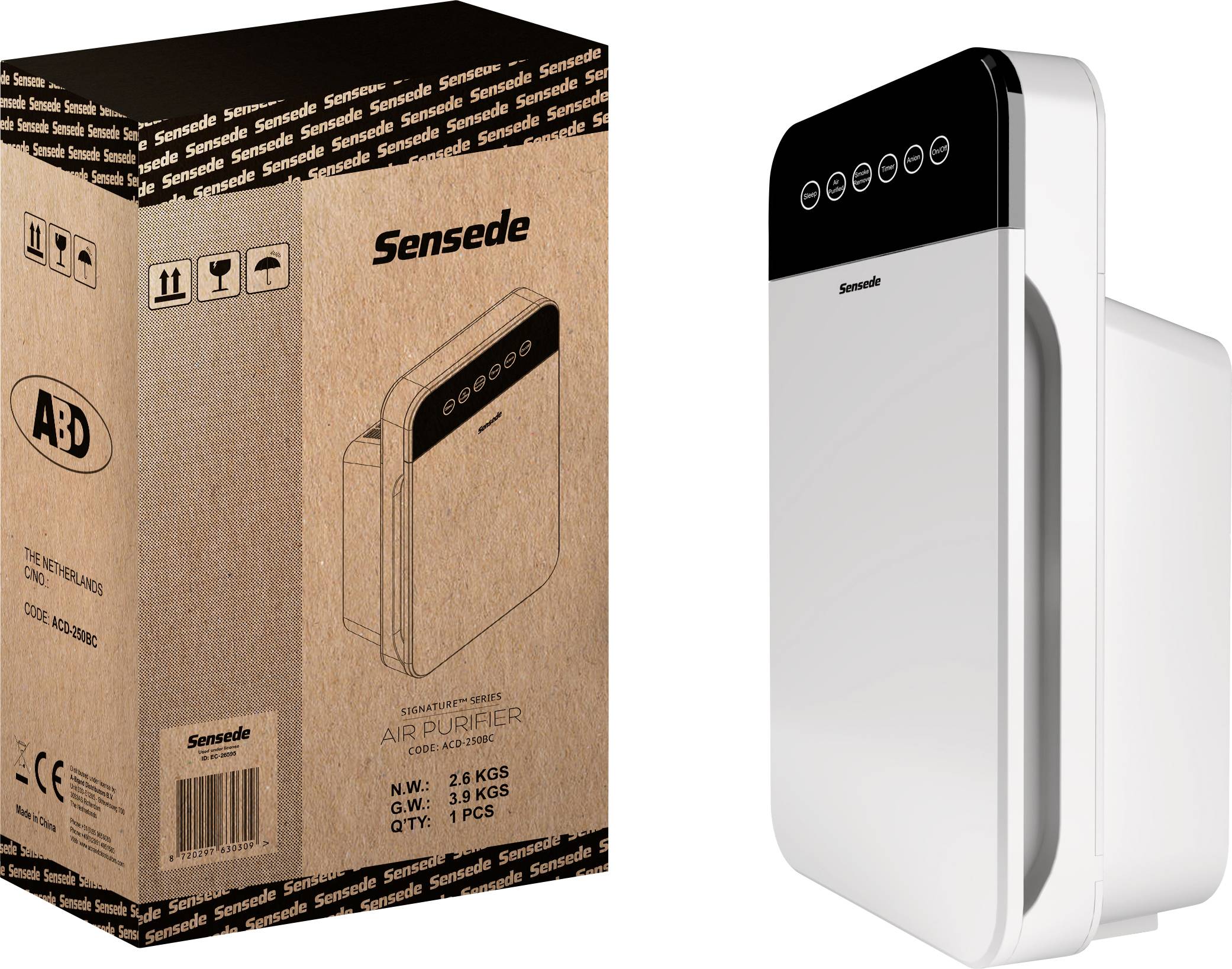 Sensede ACD-250BC Luftreiniger Weiß