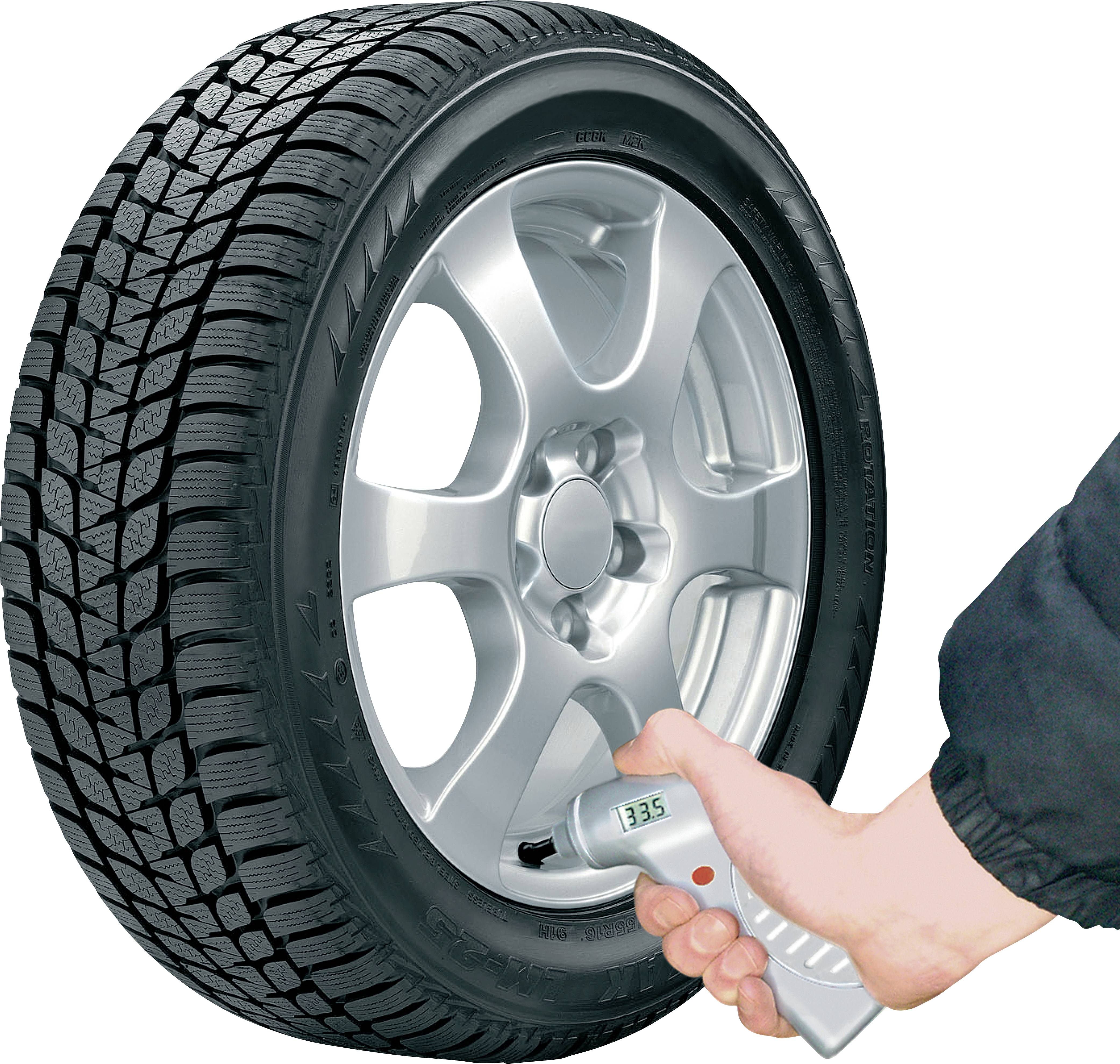 Brüder Mannesmann M00540 Reifendruckprüfer digital Messbereich Luftdruck 0.15 - 7 bar