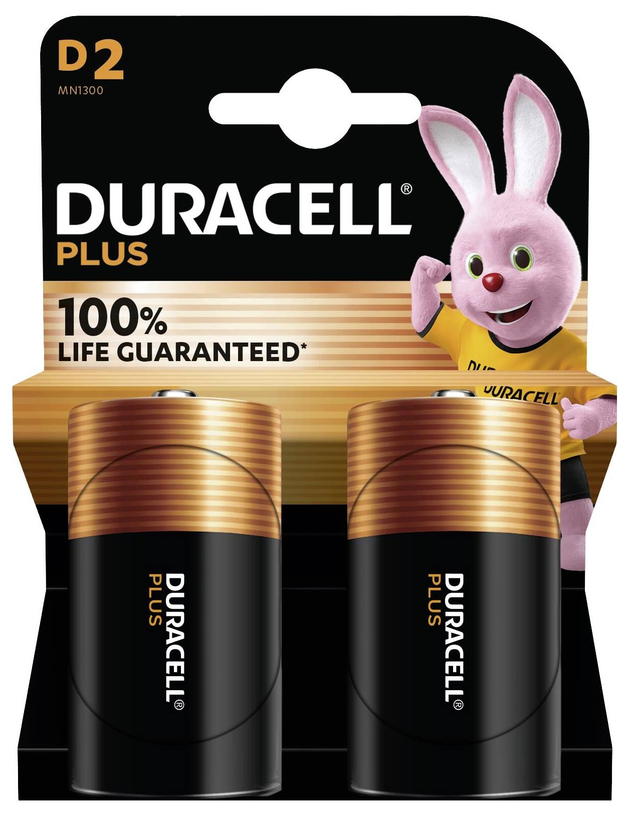 Duracell Plus-D K2 Mono (D)-Batterie Alkali-Mangan 1.5V 2St.