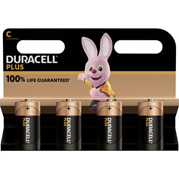 Duracell Plus-C K4 Baby (C)-Batterie Alkali-Mangan 1.5 V 4 St.