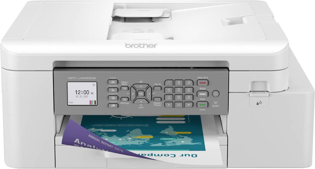 Brother MFC-J4340DW Multifunktionsdrucker Tintenstrahl Farbe A4 Drucker, Scanner, Kopierer, Fax ADF, Duplex, USB, WLAN