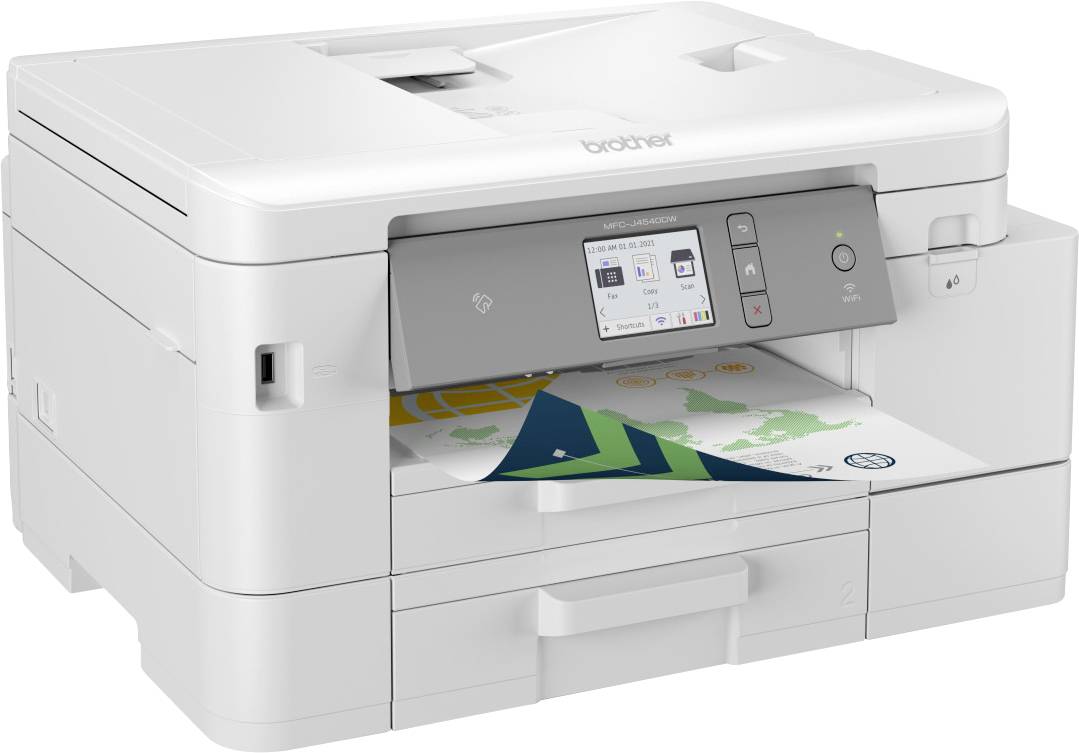 Brother MFC-J4540DWXL Multifunktionsdrucker Tintenstrahl Farbe A4 Drucker, Scanner, Kopierer, Fax ADF, Duplex, LAN, WLAN, USB, NFC