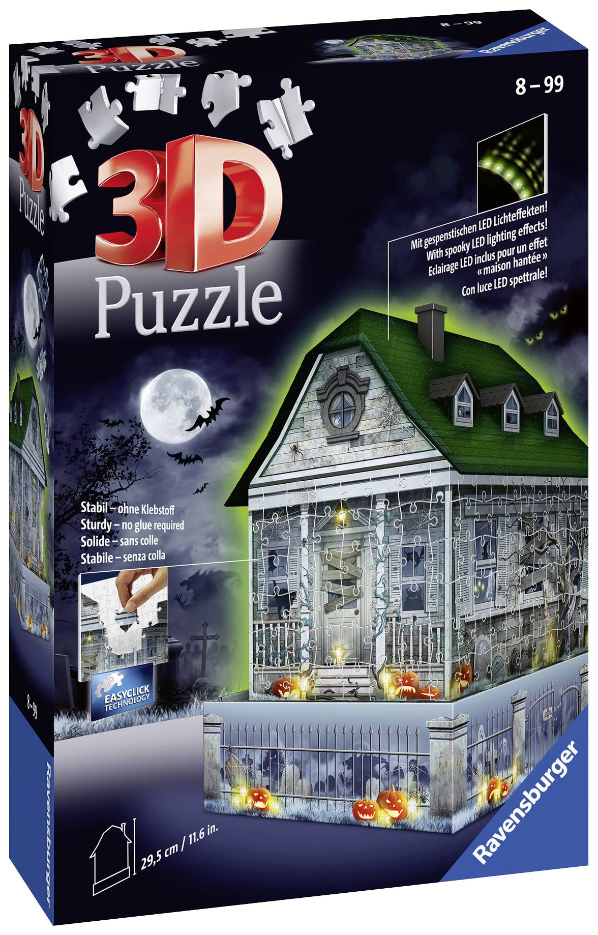 Ravensburger Gruselhaus bei Nacht Puzzleteile= 216