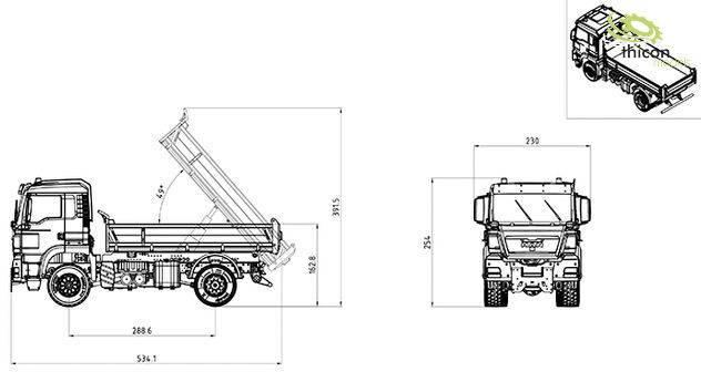 Thicon Models 55030 1:14 RC Modell-LKW