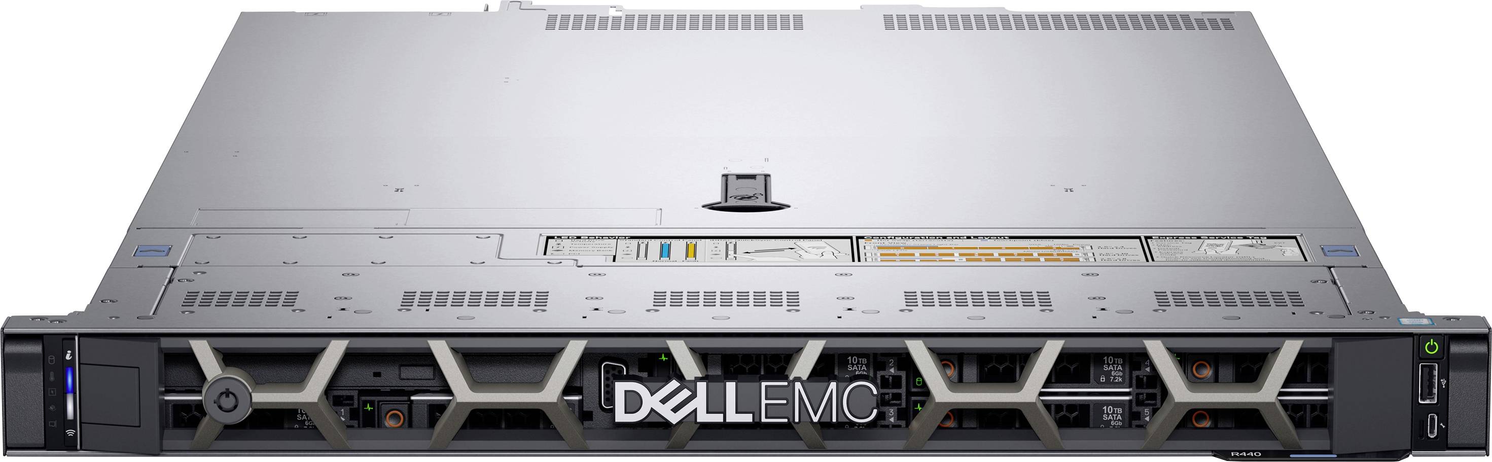 Dell Server EMC PowerEdge R440 Intel® Xeon Silver 4210R 16 GB RAM 480 GB SSD W9TW1