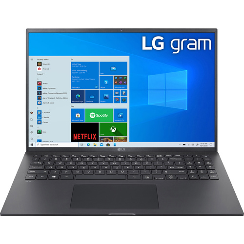 LG Electronics Notebook Gram 16 16Z90P 40.6cm (16 Zoll) WQXGA Intel® Core™ i5 i5-1135G7 16GB RAM 512GB SSD Win 10 Pro Schwarz