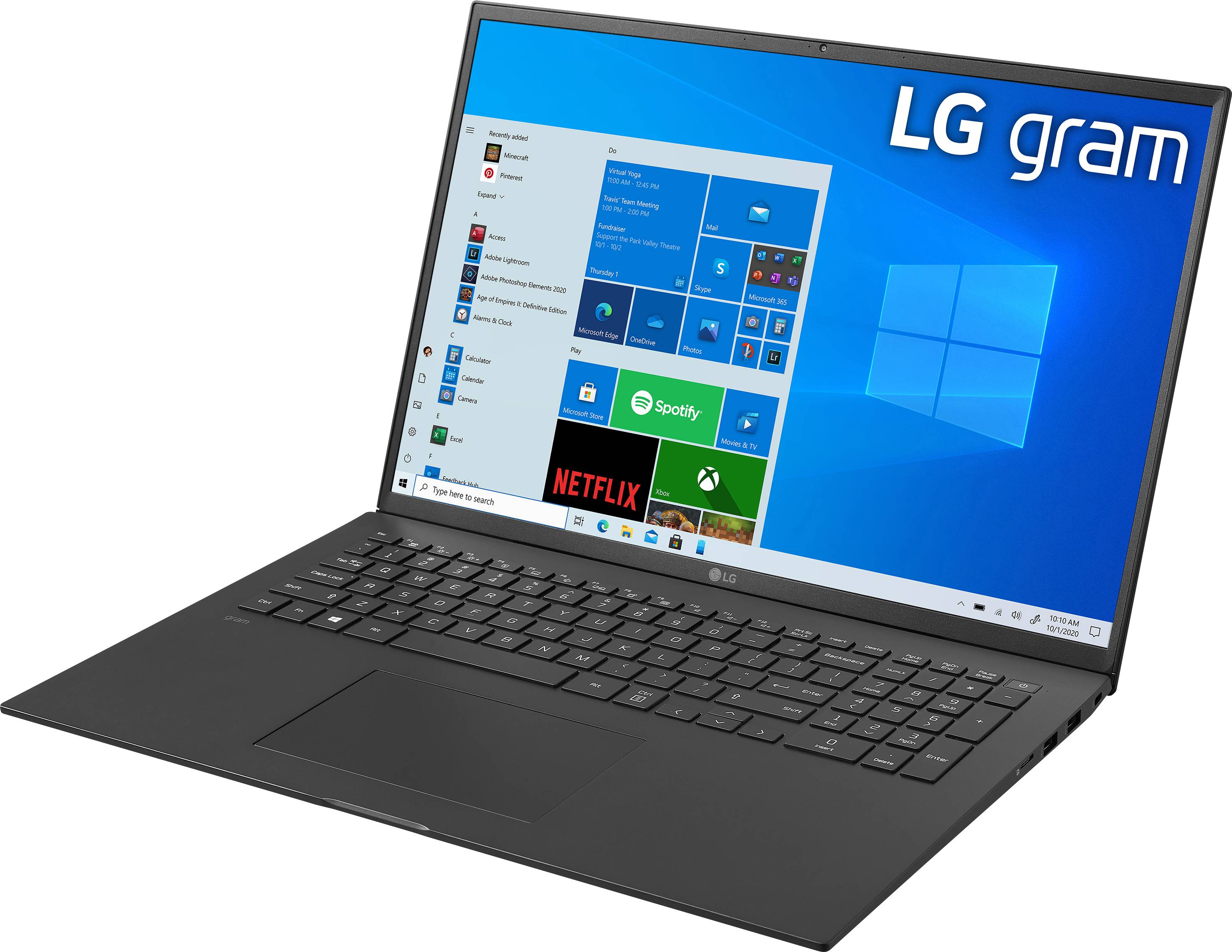 LG Electronics Notebook Gram 17 17Z90P 43.2cm (17 Zoll) WQXGA Intel® Core™ i7 i7-1165G7 16GB RAM 1TB SSD Intel Iris Xe Win 10 Pro