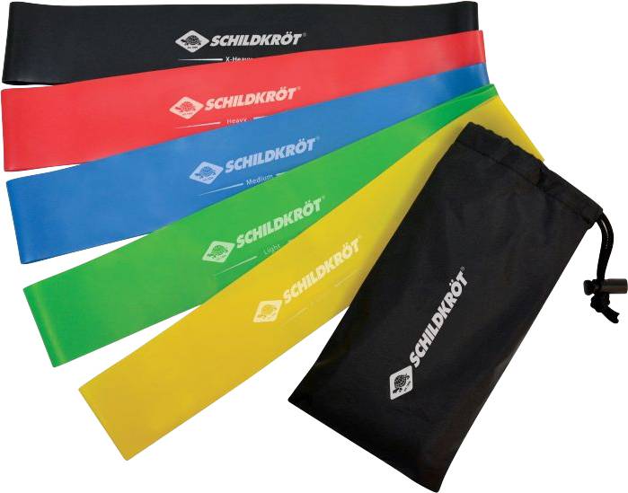 Schildkröt Fitness - MINI RESISTANCE BANDS (5er Set) + Carrybag in 4C Box 960126 1 St.