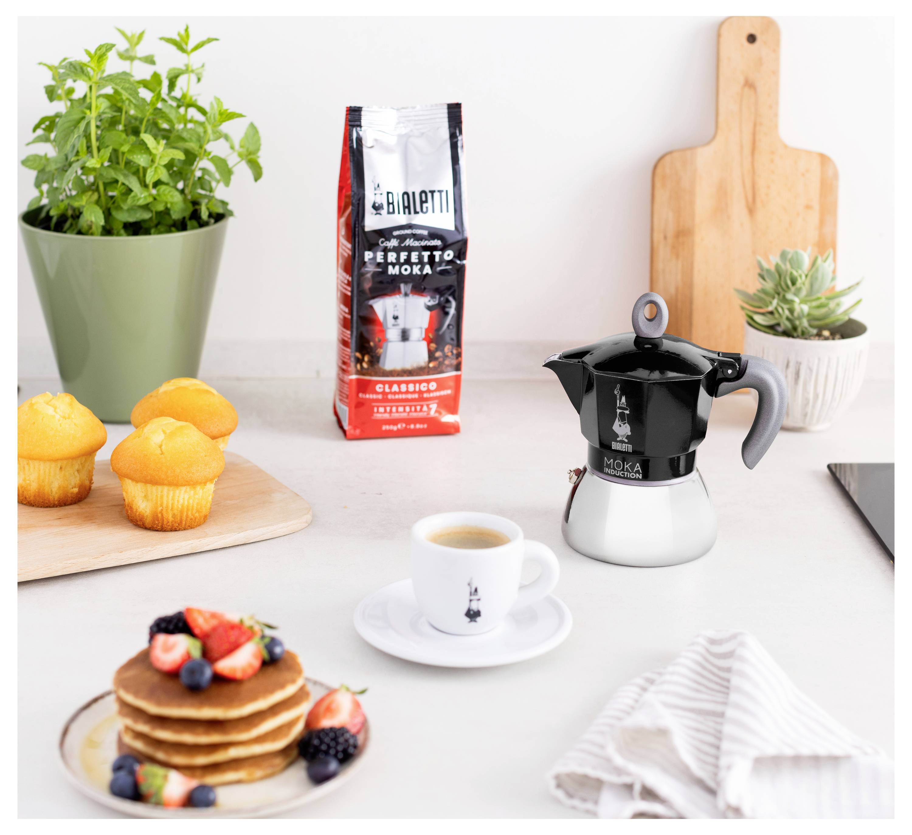 Bialetti MOKA 2TZ Induction nera Espressokocher