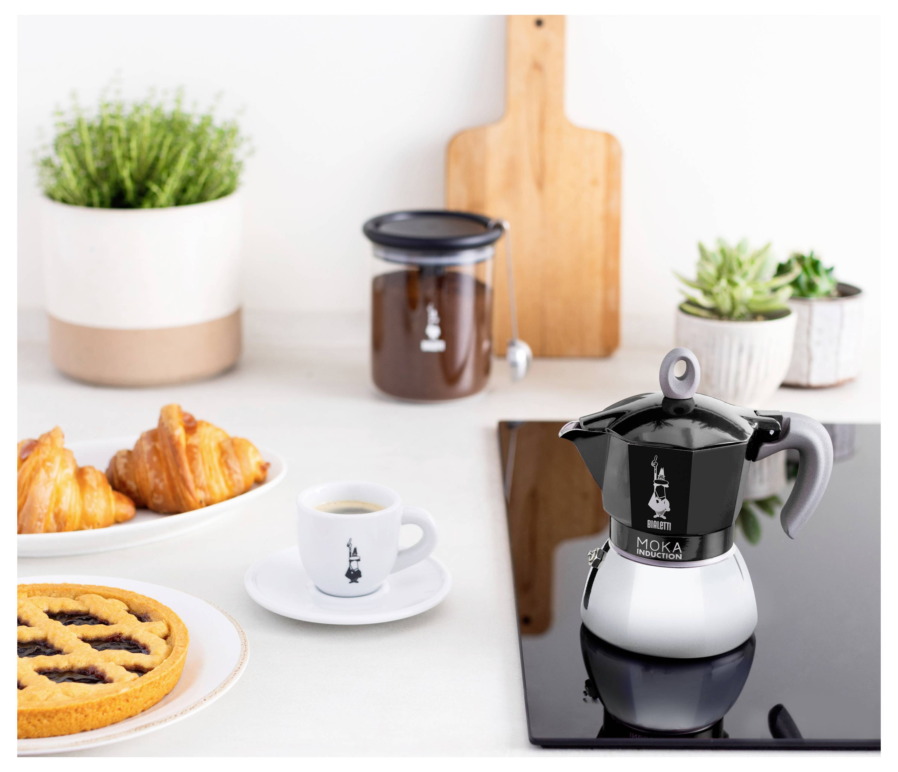 Bialetti MOKA 2TZ Induction nera Espressokocher