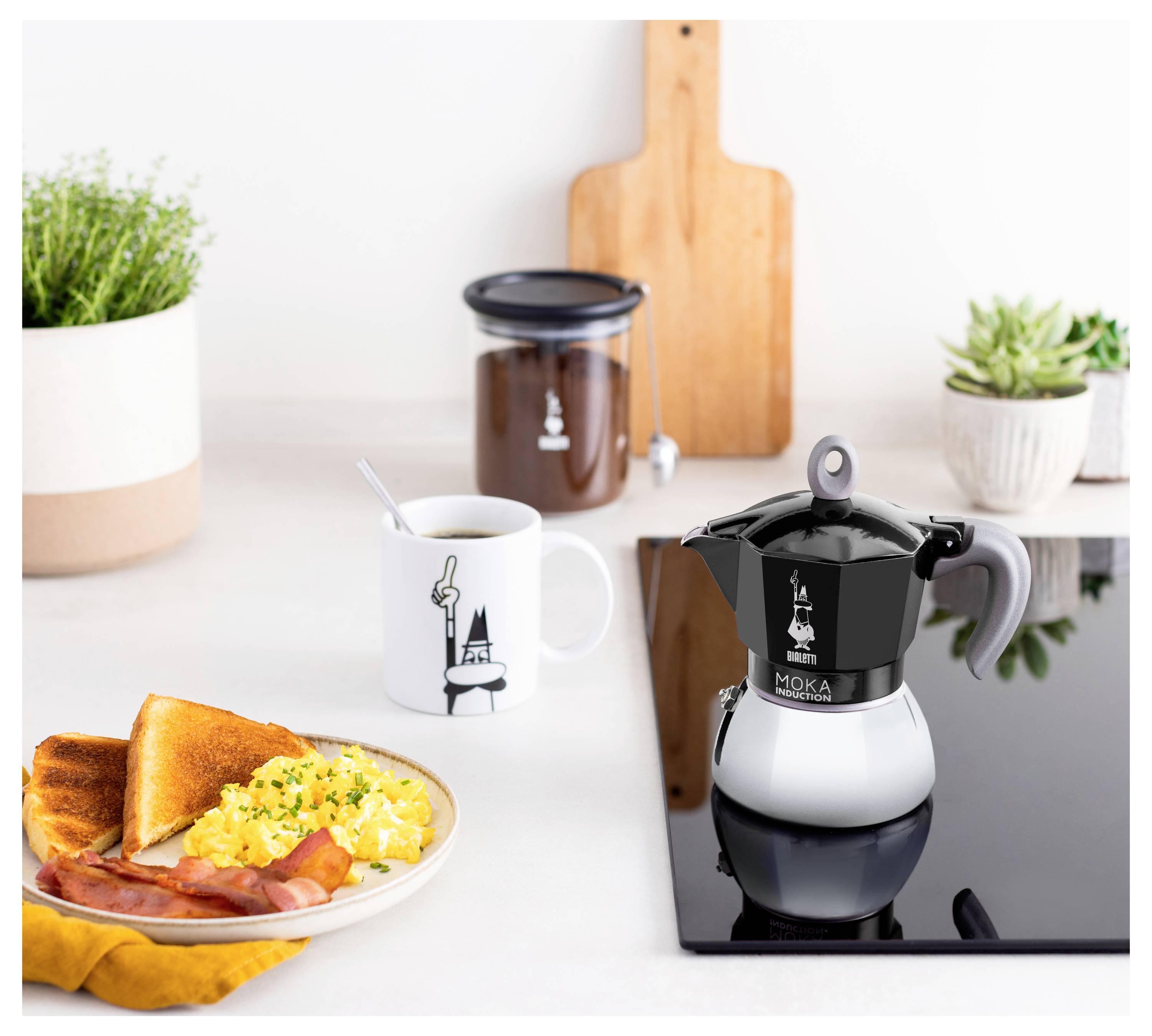 Bialetti MOKA 2TZ Induction nera Espressokocher