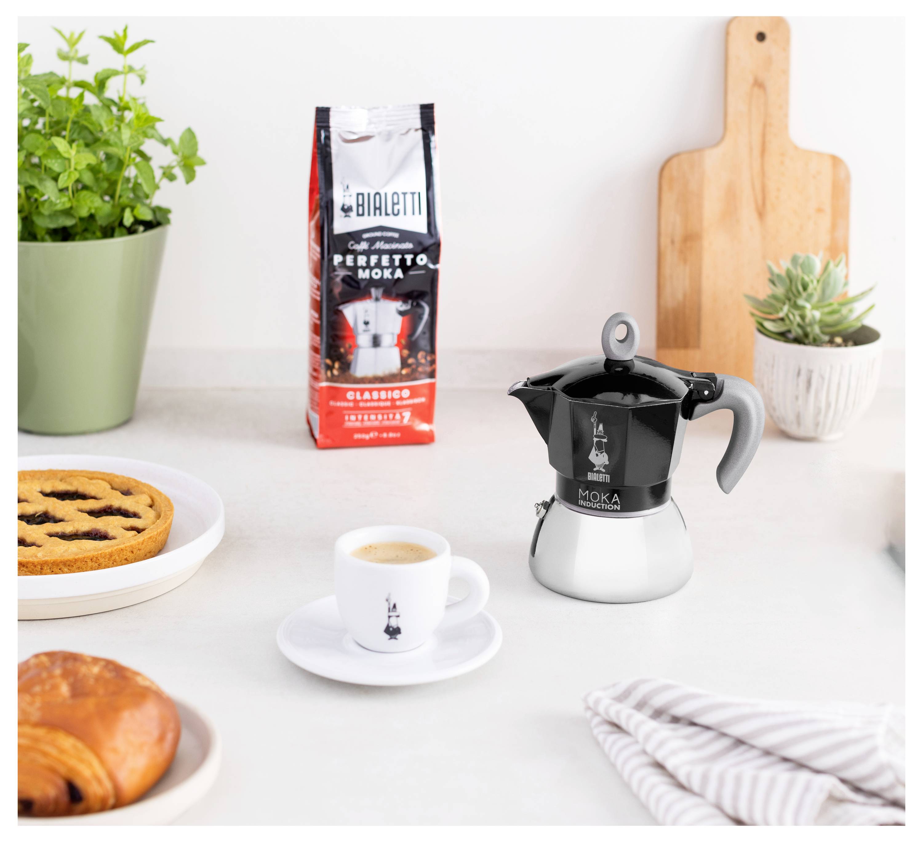 Bialetti MOKA 2TZ Induction nera Espressokocher