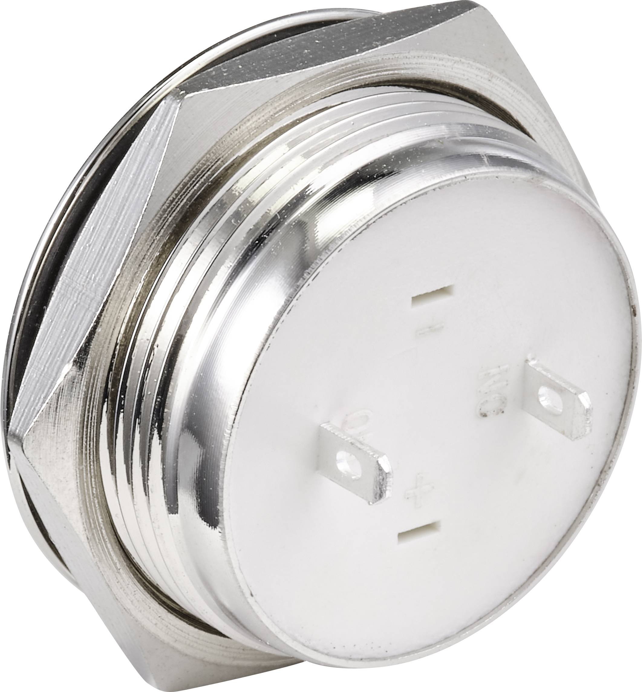 TRU COMPONENTS TC-9563740 Drucktaster 12V 0.005A 1 x Aus/(Ein) Kontaktelement (Ø x H) 21.7mm x 14.5mm IP65 1 St. Bulk