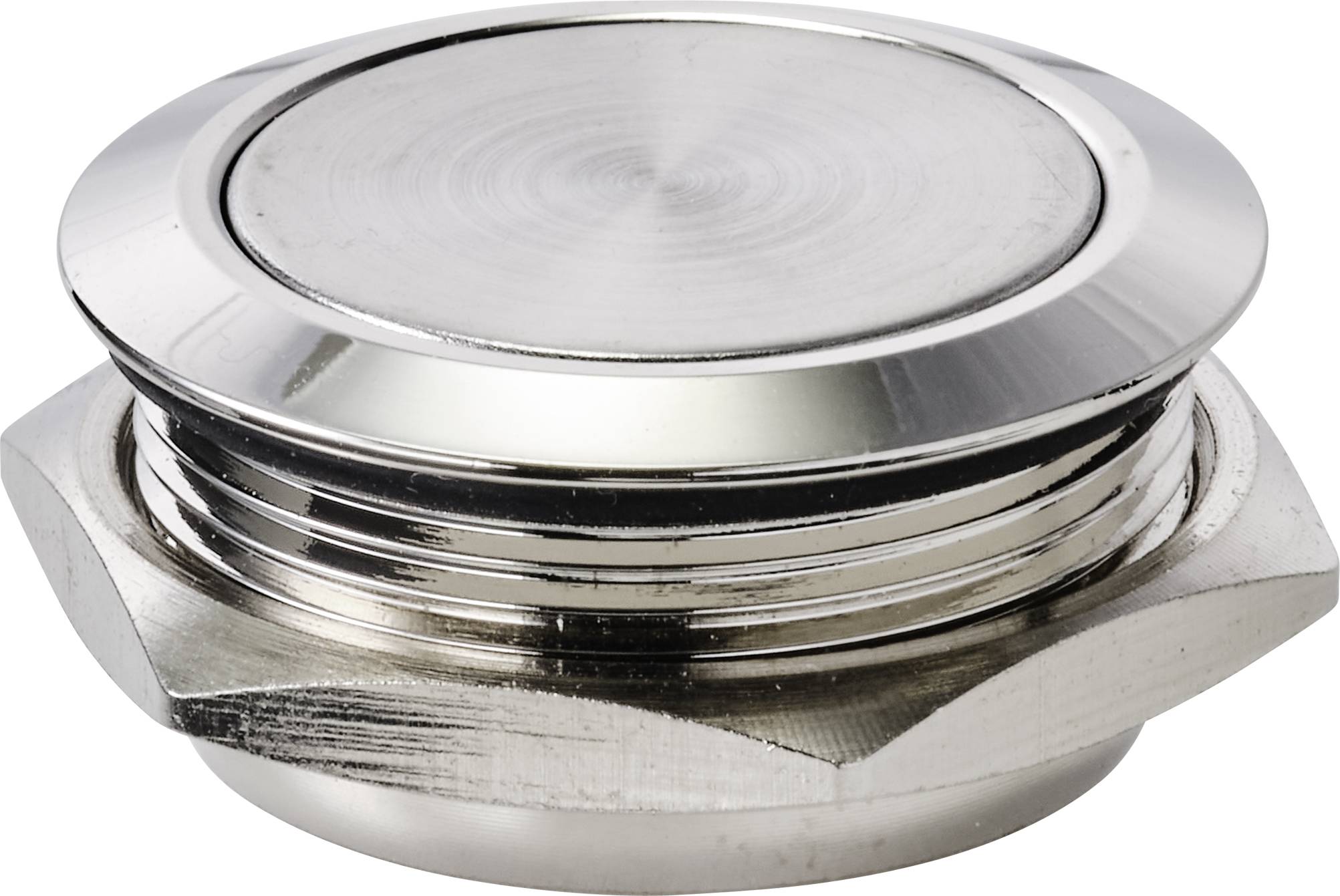 TRU COMPONENTS TC-9563704 Drucktaster 12V 0.005A 1 x Aus/(Ein) Kontaktelement (Ø x H) 24.7mm x 14.5mm IP65 1 St. Bulk