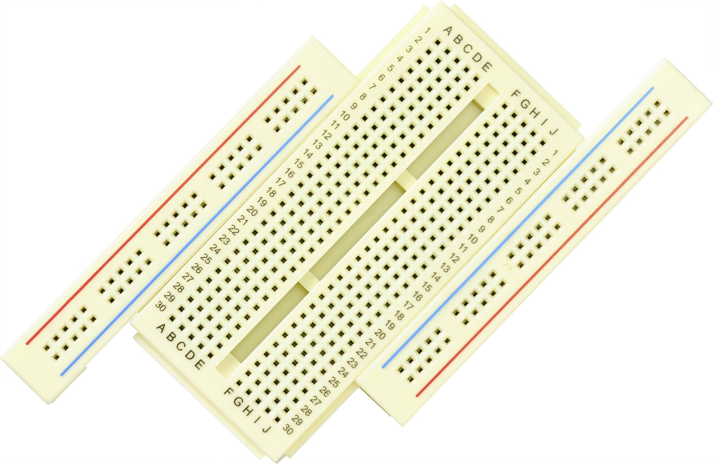 TRU COMPONENTS Steckplatine verschiebbar Polzahl Gesamt 400 (L x B x H) 86.5 x 64.5 x 8.5mm 1St.
