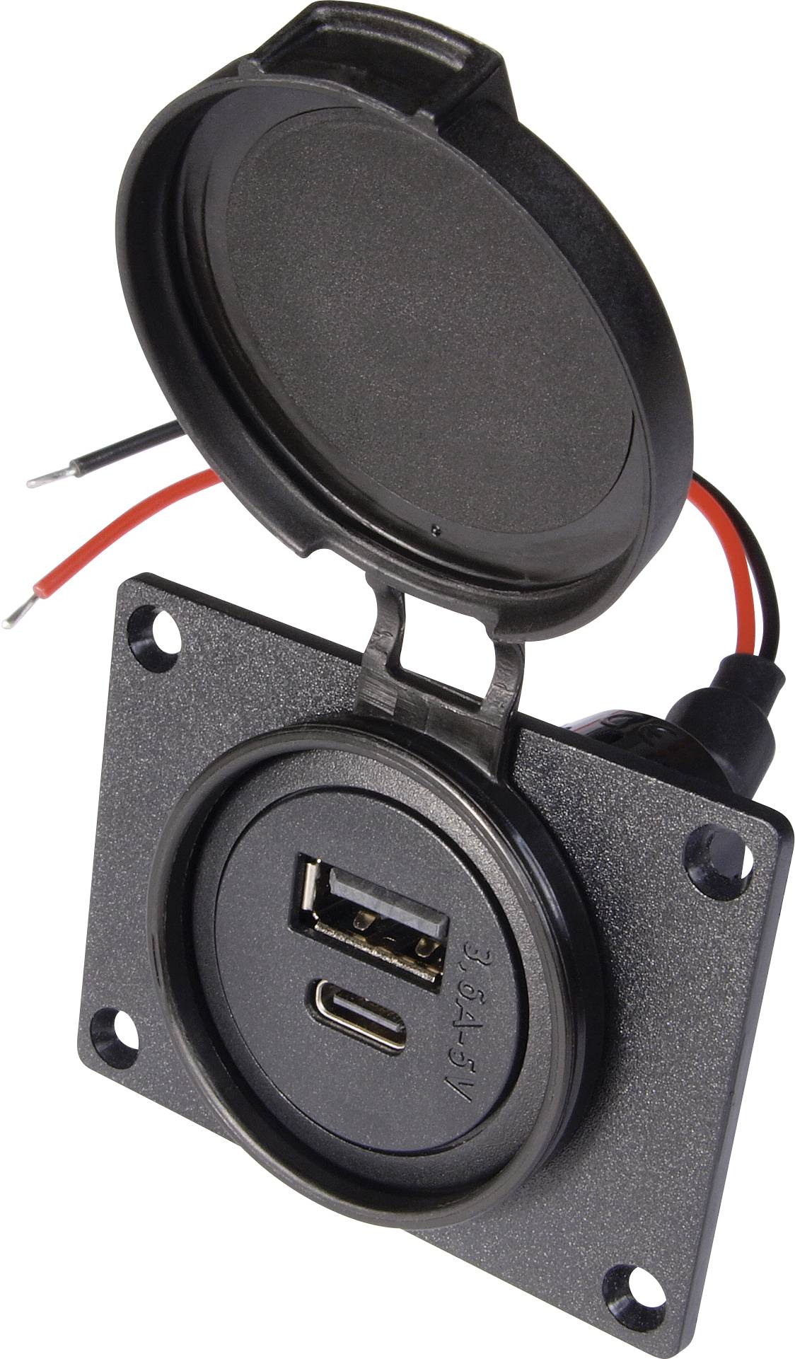 ProCar Power USB C/A Doppelsteckdose Belastbarkeit Strom max.=3.6 A 12 V, 24 V