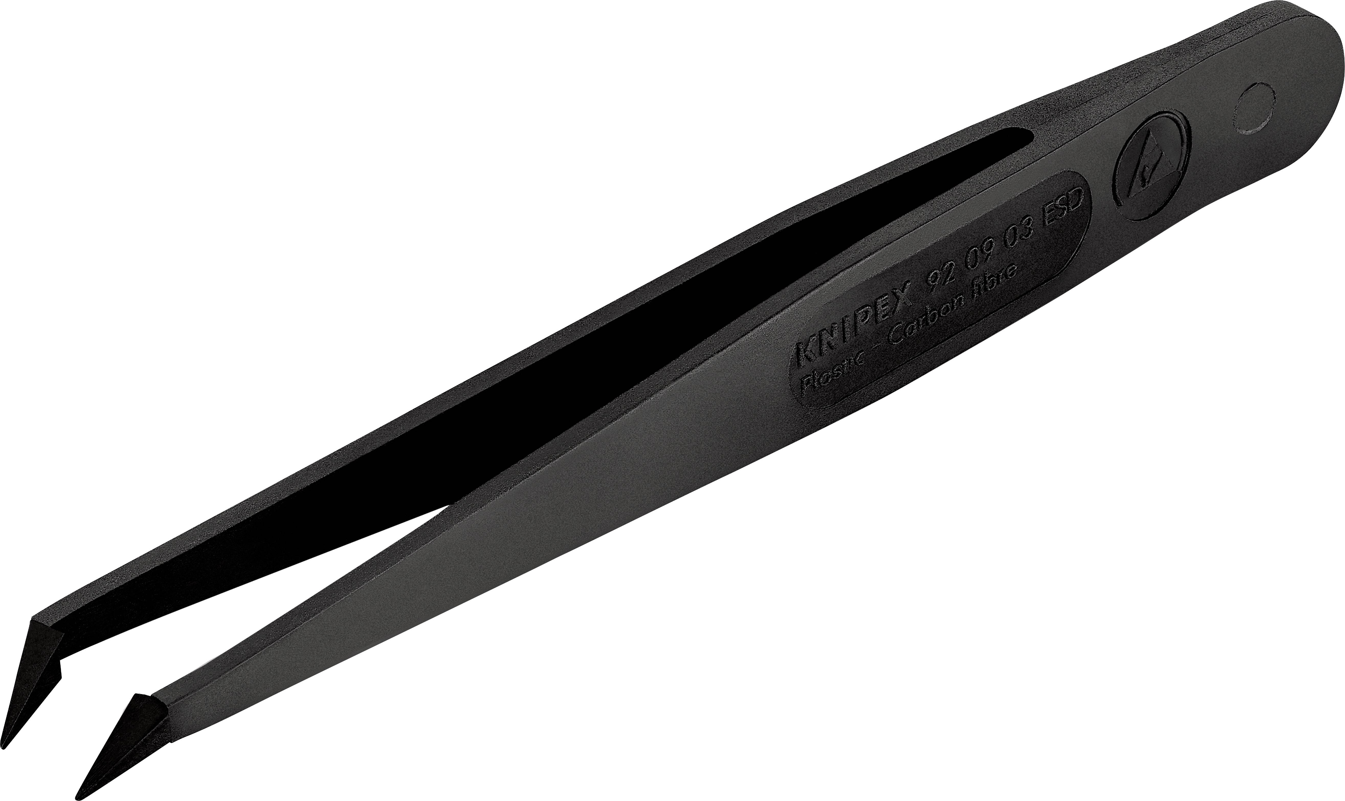 Knipex 92 09 03 ESD ESD Pinzette 1 Stück Spitz, gebogen 45°, fein 110mm