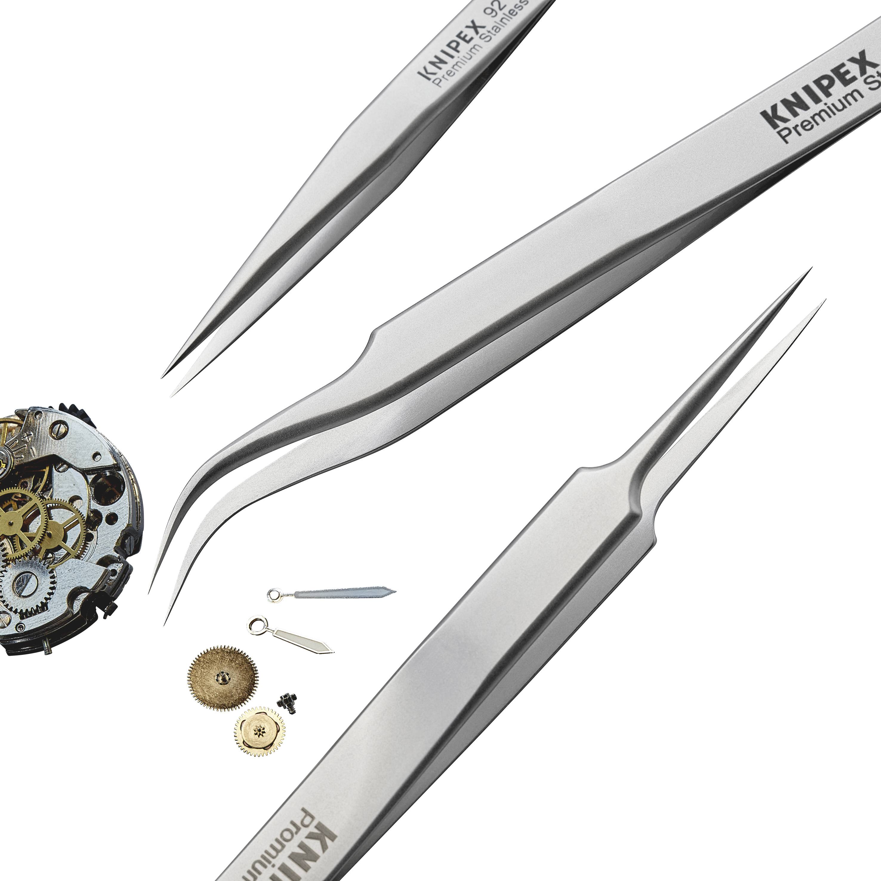 Knipex 92 31 01 Präzisionspinzette 1 Stück Spitz, fein, extra dünn 120mm