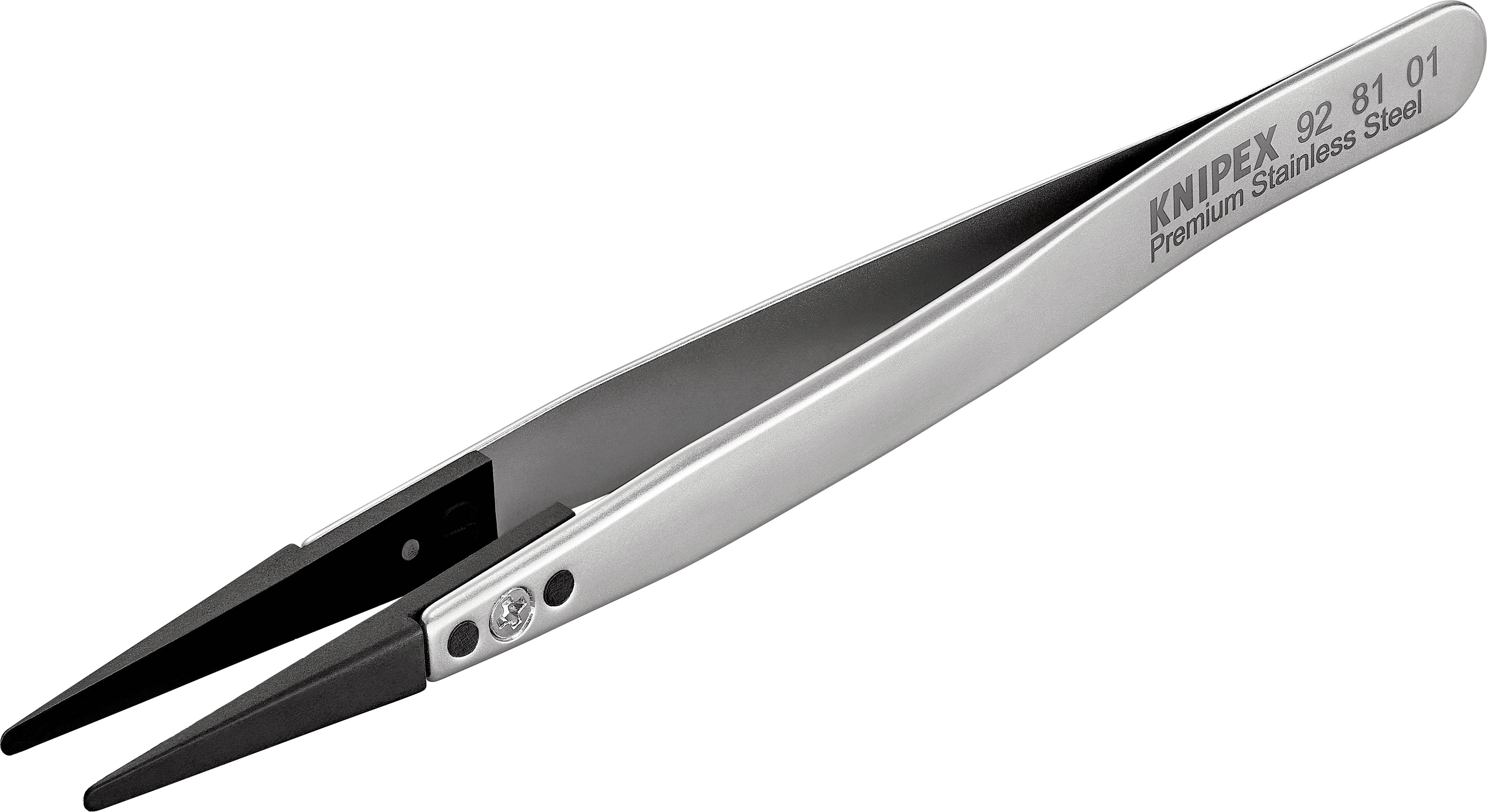 Knipex 92 81 01 ESD Pinzette 1 Stück Stumpf 130mm