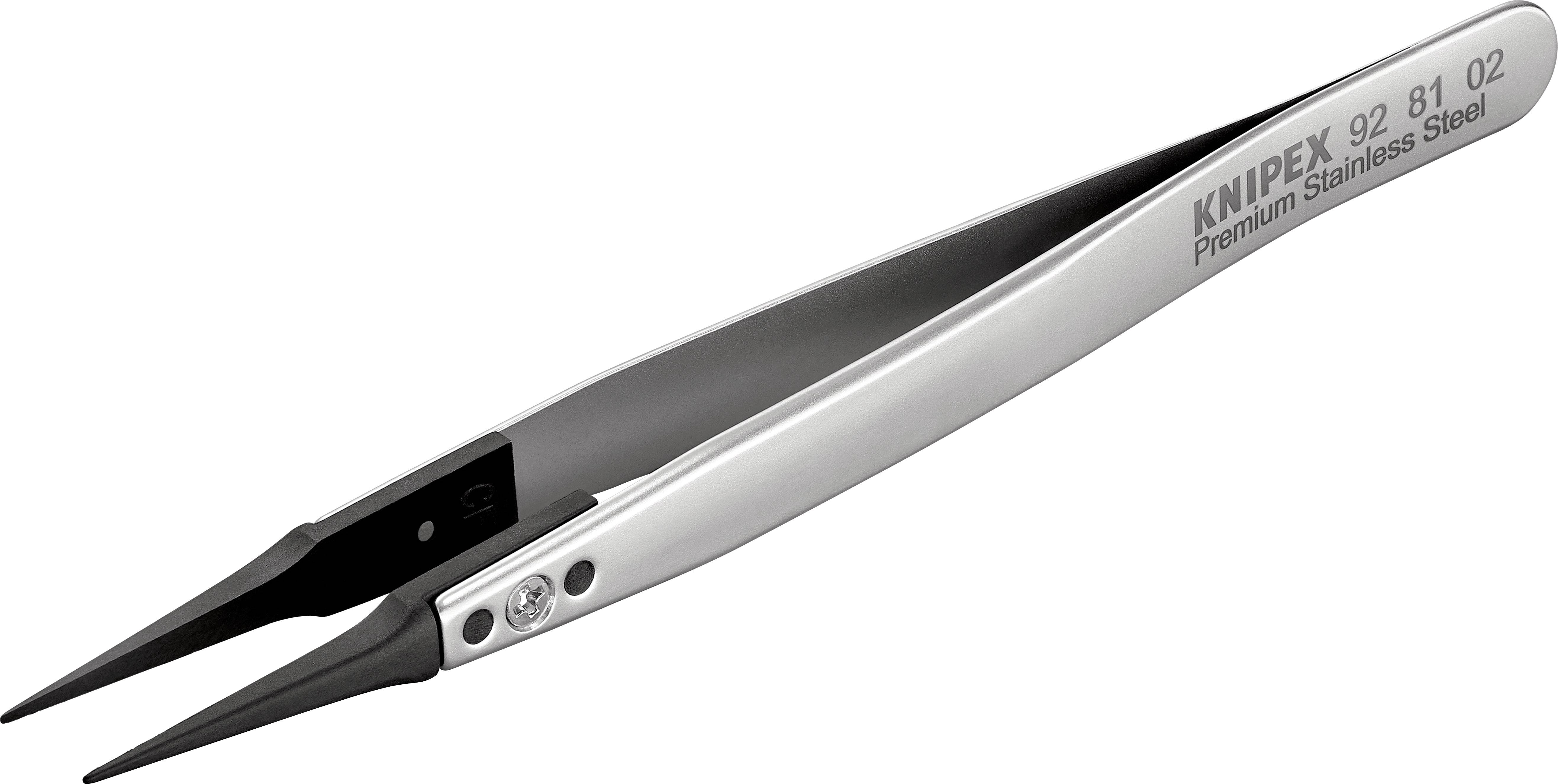 Knipex 92 81 02 ESD Pinzette 1 Stück Spitz 130 mm