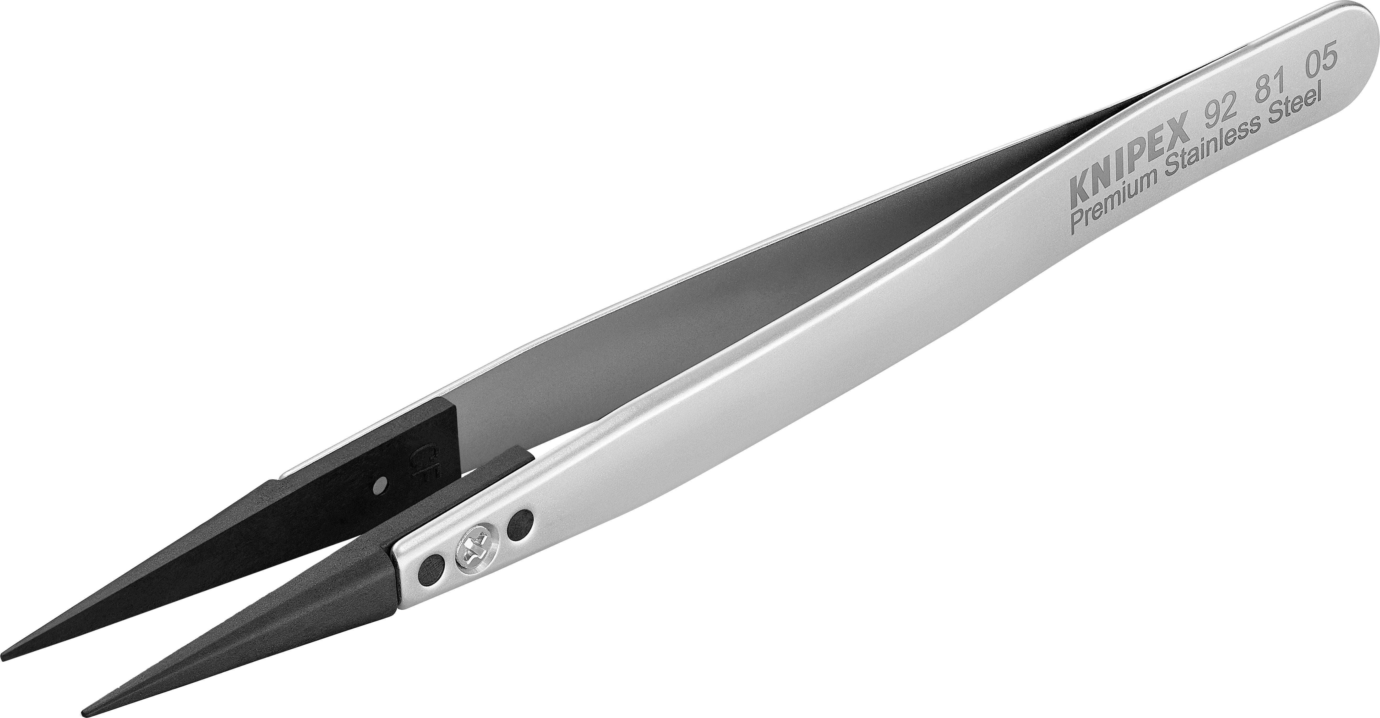 Knipex 92 81 05 ESD Pinzette 1 Stück Spitz 130mm