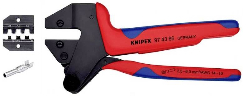 Knipex 97 43 66 1 Stück 0.5 bis 6mm² Inkl. auswechselbarer Crimpeinsätzen