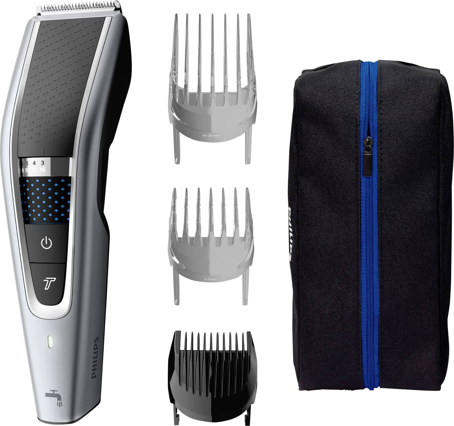 Philips Bodycare HC5630/15 Haarschneider abwaschbar Schwarz/Silber