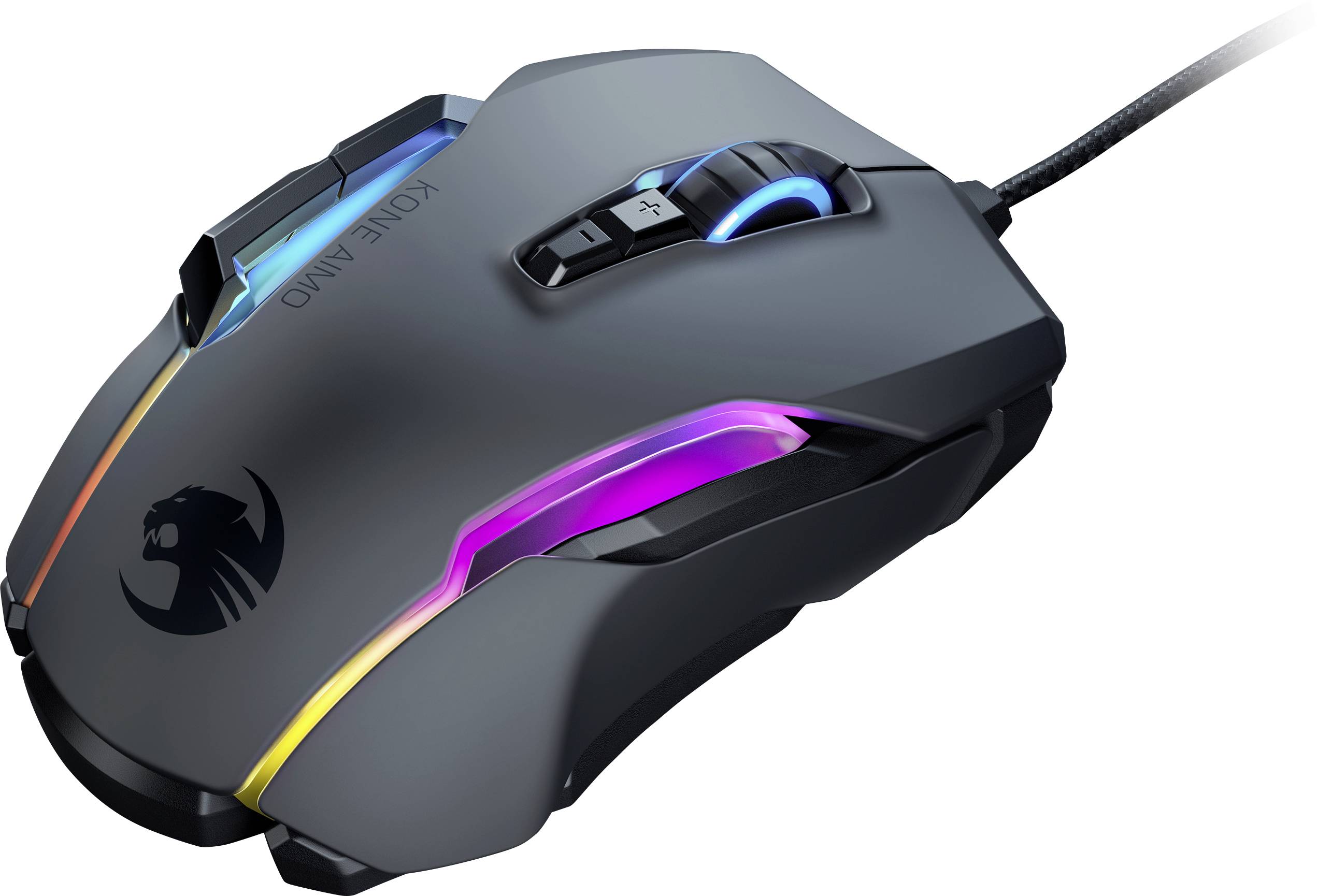 Roccat Kone AIMO Ergonomische Gaming-Maus USB Optisch Schwarz 16000 dpi Ergonomisch, Integrierter Profilspeicher
