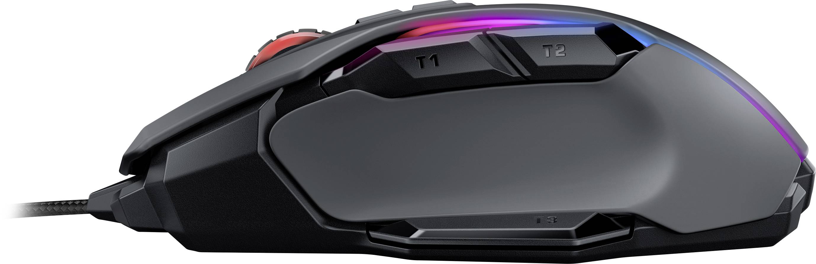 Roccat Kone AIMO Ergonomische Gaming-Maus USB Optisch Schwarz 16000 dpi Ergonomisch, Integrierter Profilspeicher