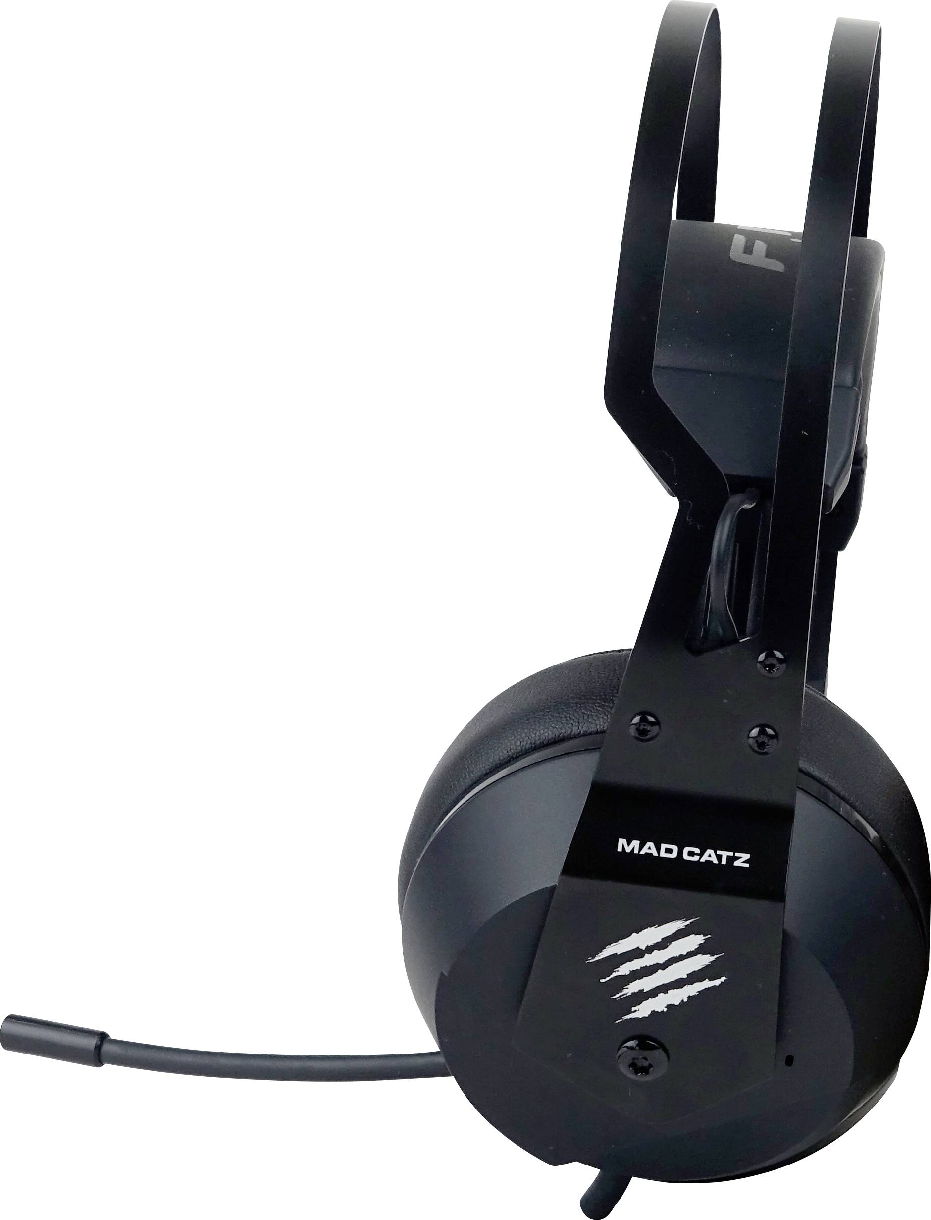 MadCatz F.R.E.Q. 2 Stereo Over Ear Headset kabelgebunden Stereo Schwarz Noise Cancelling Lautstärkeregelung, Mikrofon-Stummschaltung Gaming
