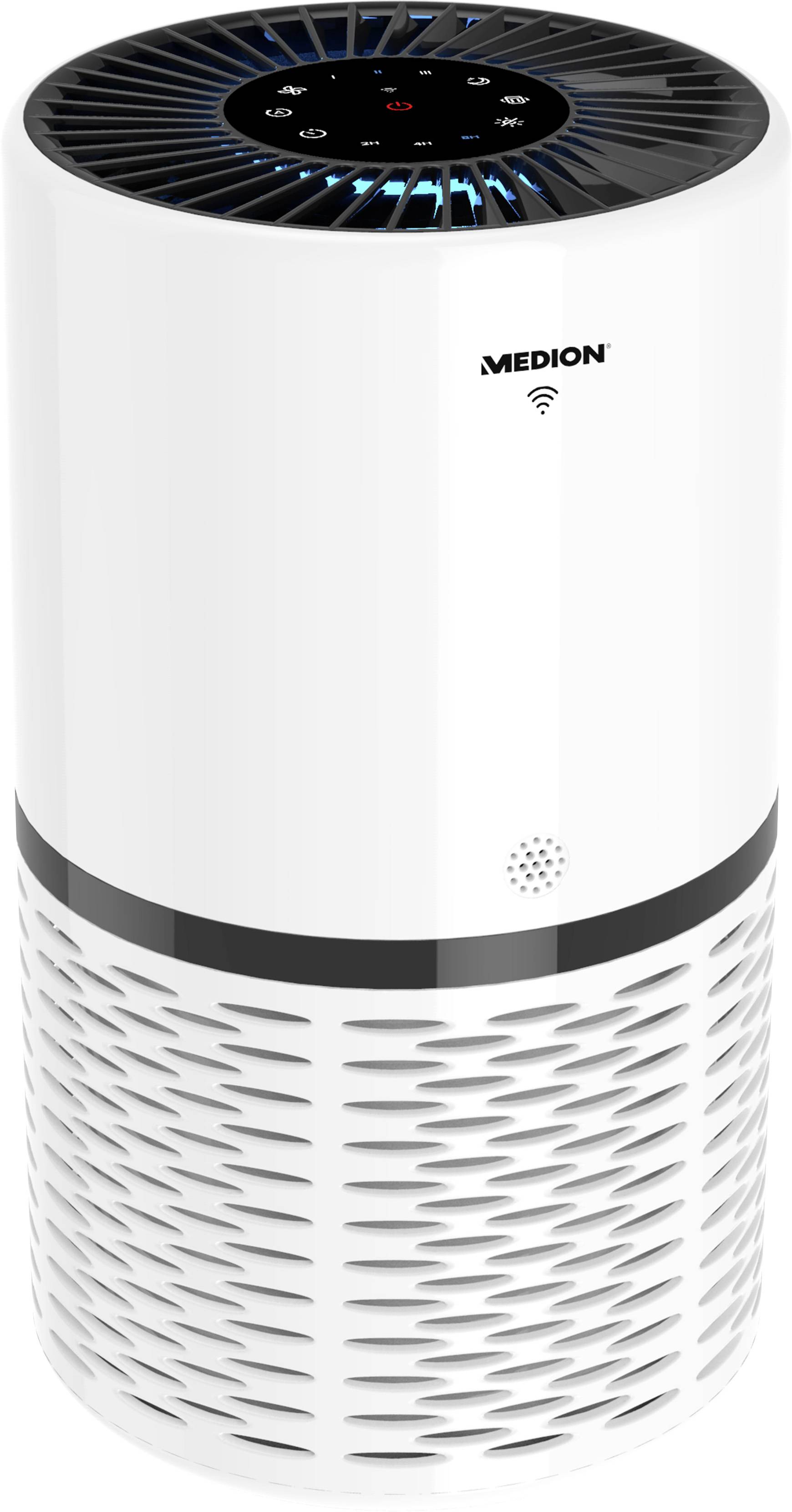 Medion MD 10171 MD 10171 Luftreiniger 52m² Weiß, Schwarz