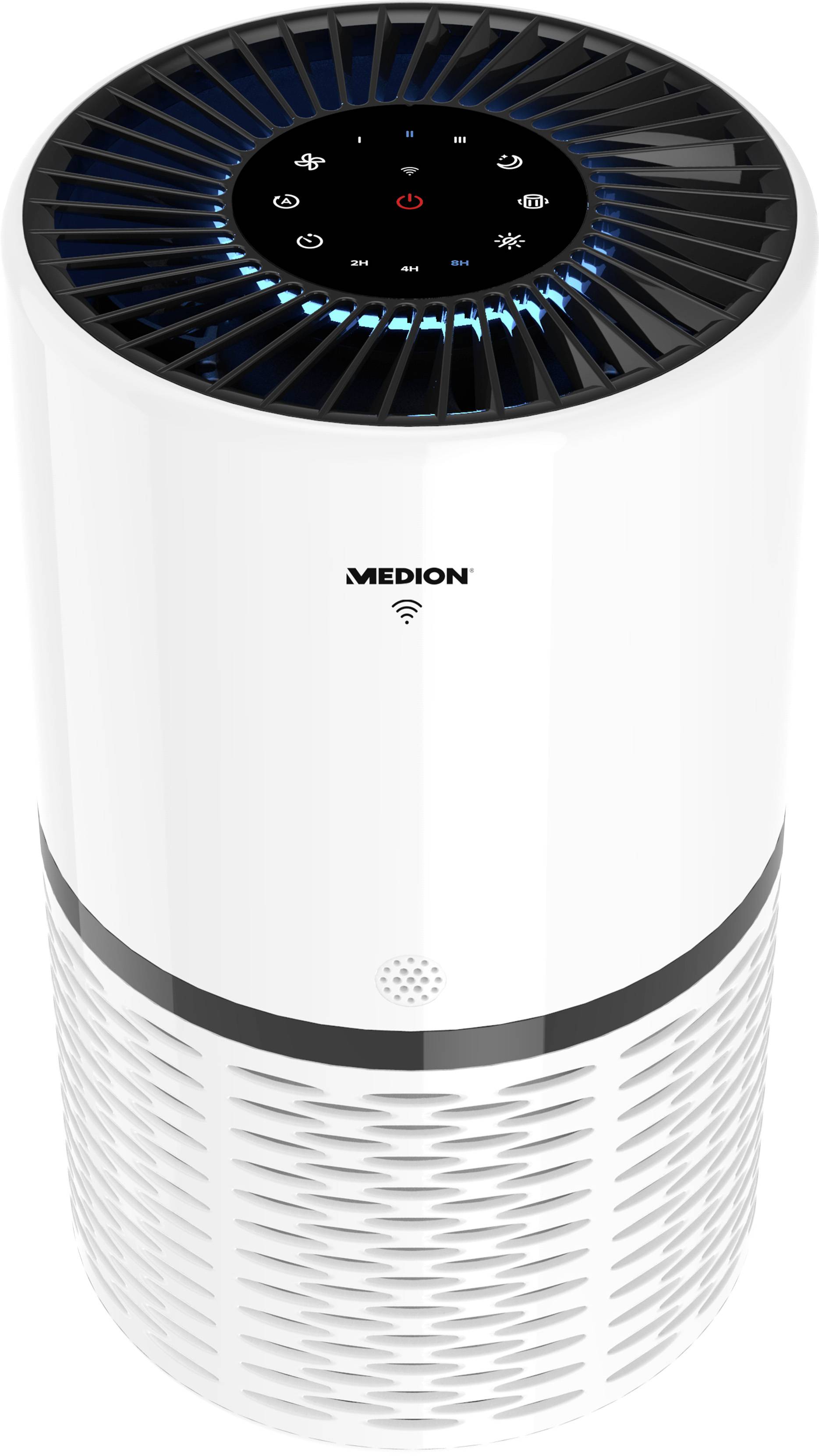 Medion MD 10171 MD 10171 Luftreiniger 52m² Weiß, Schwarz