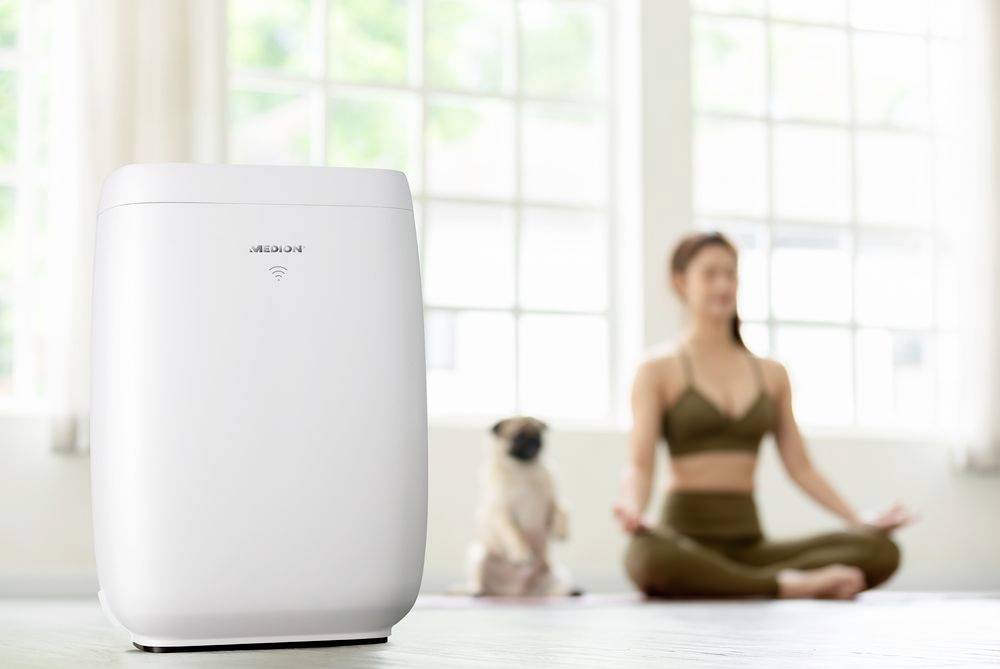 Medion MD 10444 MD 10444 Luftreiniger 60 m² Weiß, Schwarz