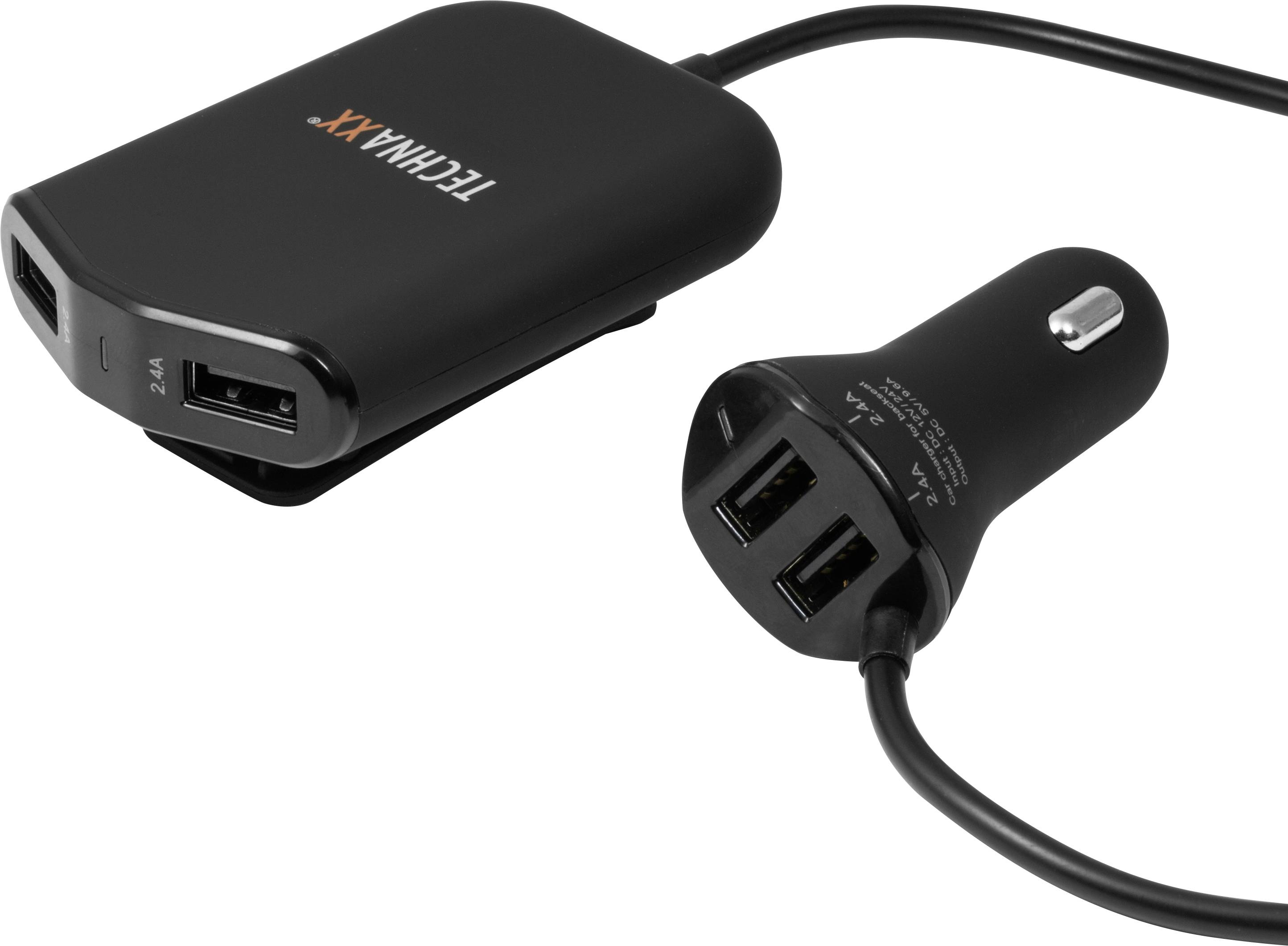 Technaxx 4708 TE14 Zigarettenanzünder-Verteiler Schnittstellen: USB 4 x