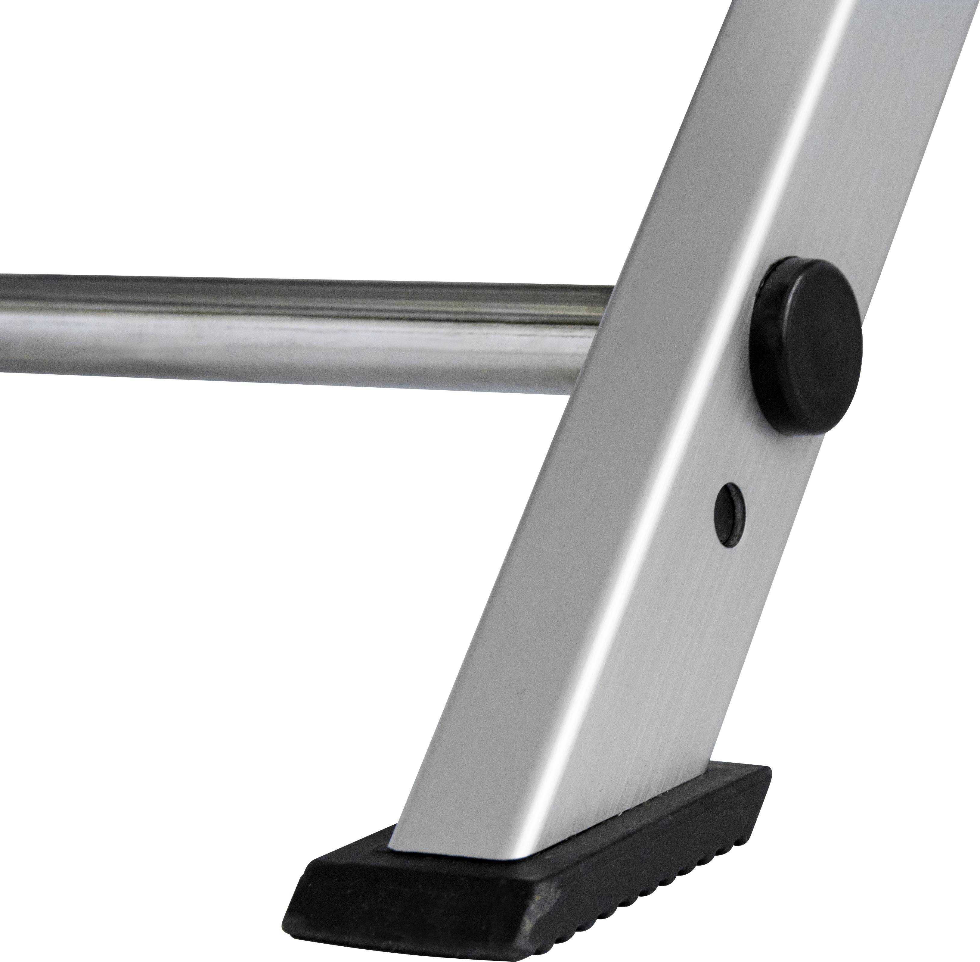 Krause 810281 Aluminium Treppe klappbar Arbeitshöhe (max.): 2.45m Silber 5.4kg
