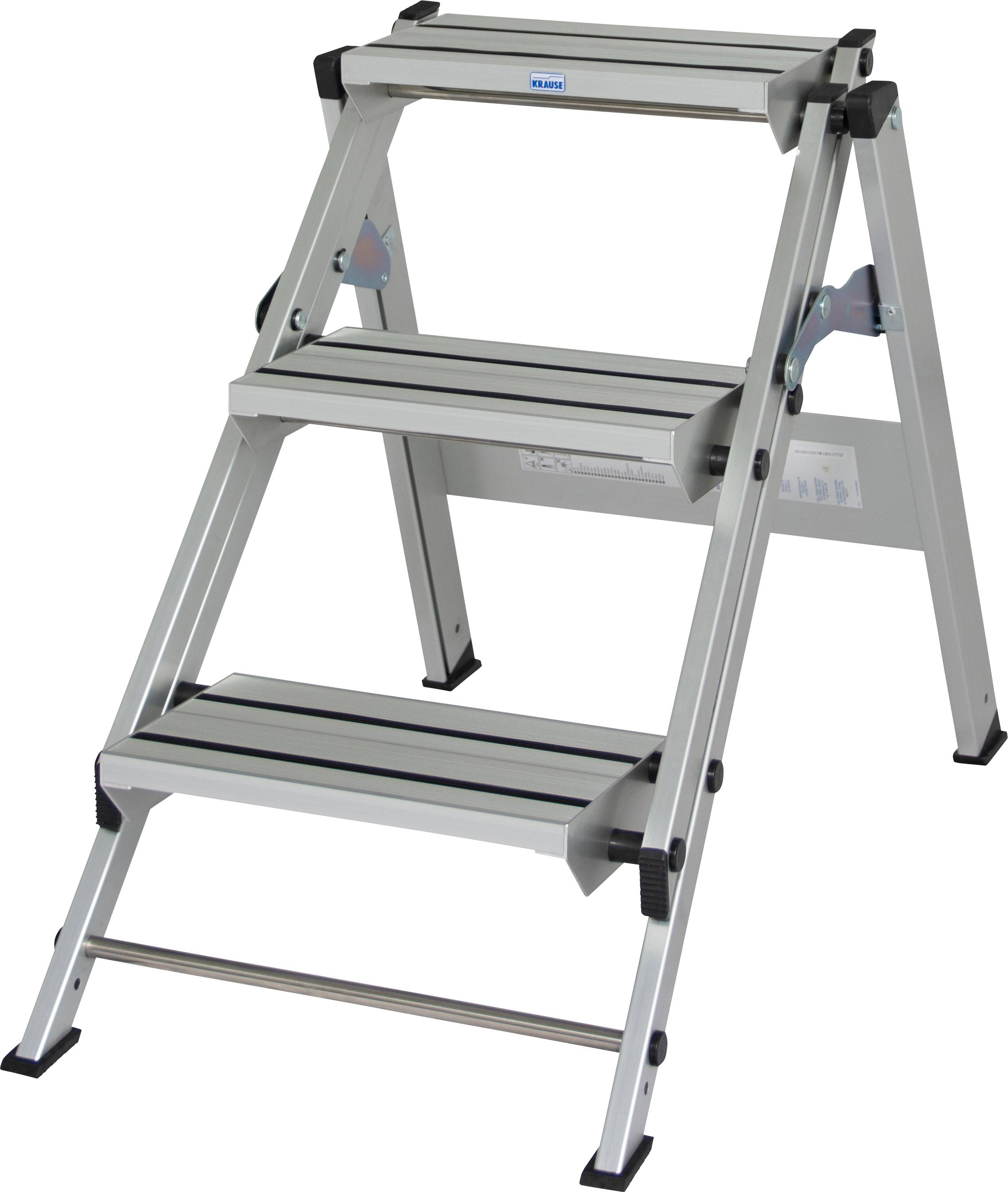 Krause 810298 Aluminium Treppe klappbar Arbeitshöhe (max.): 2.65m Silber 7.4kg