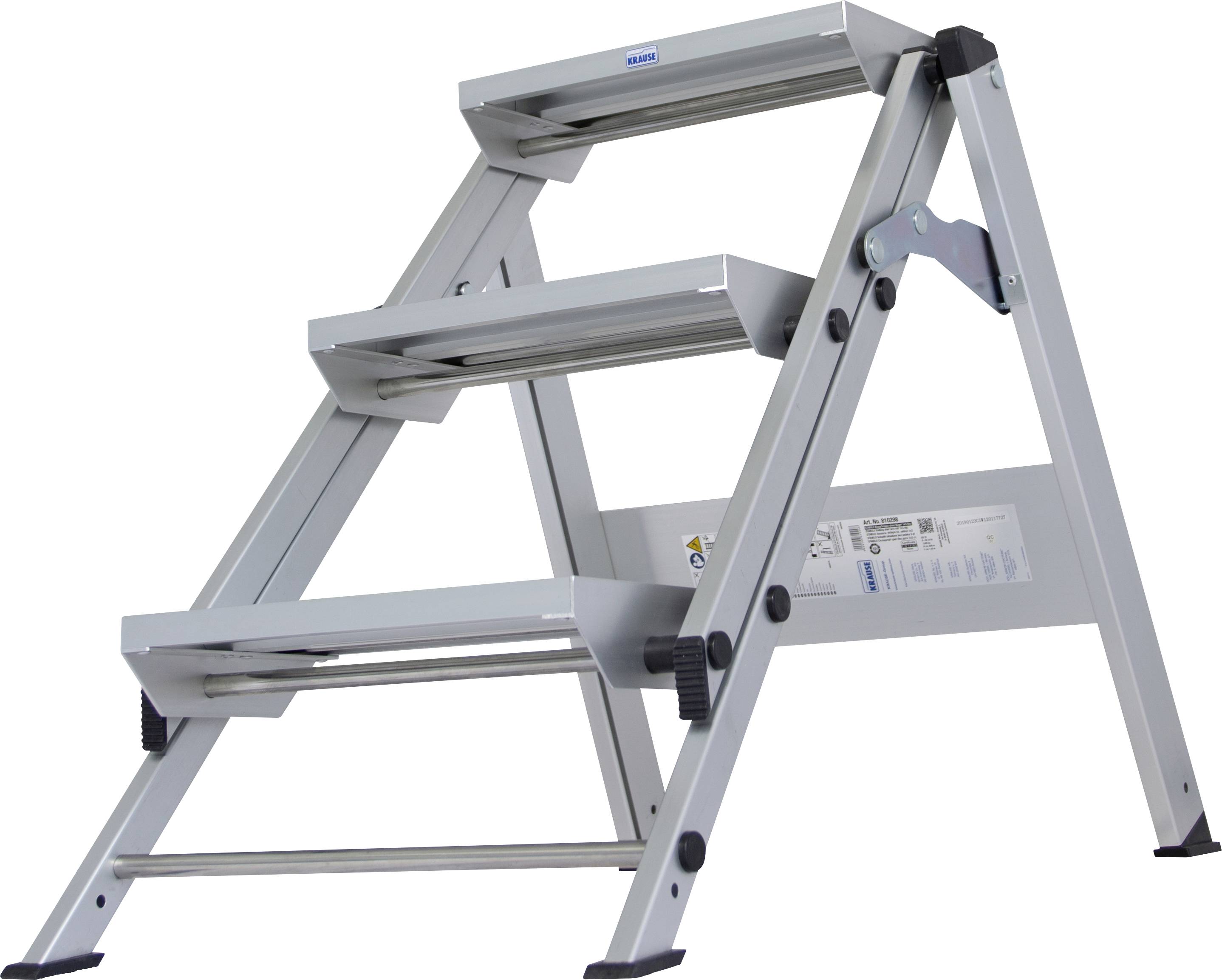 Krause 810298 Aluminium Treppe klappbar Arbeitshöhe (max.): 2.65m Silber 7.4kg