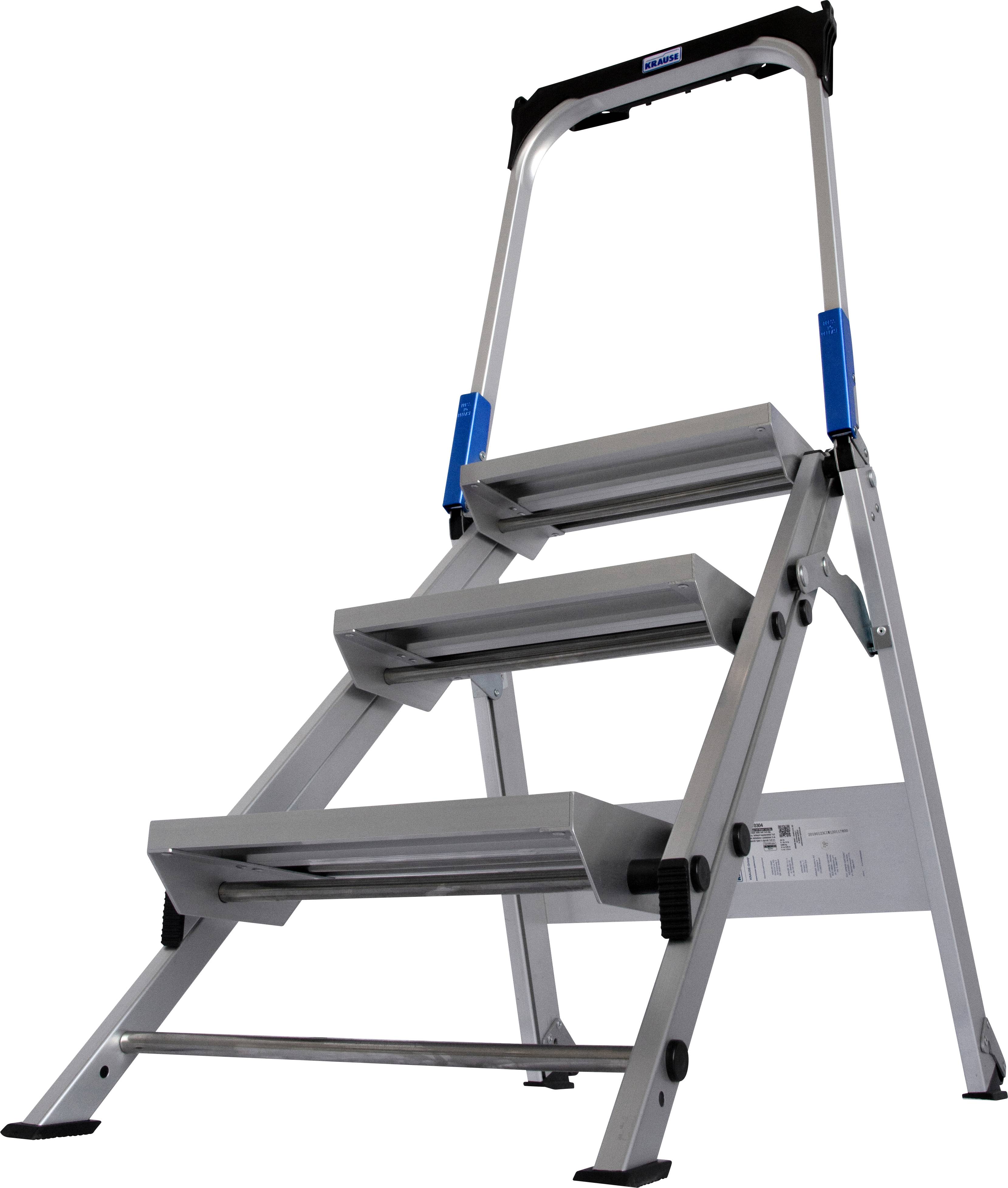 Krause 810304 Aluminium Treppe klappbar Arbeitshöhe (max.): 2.65m Silber 9kg