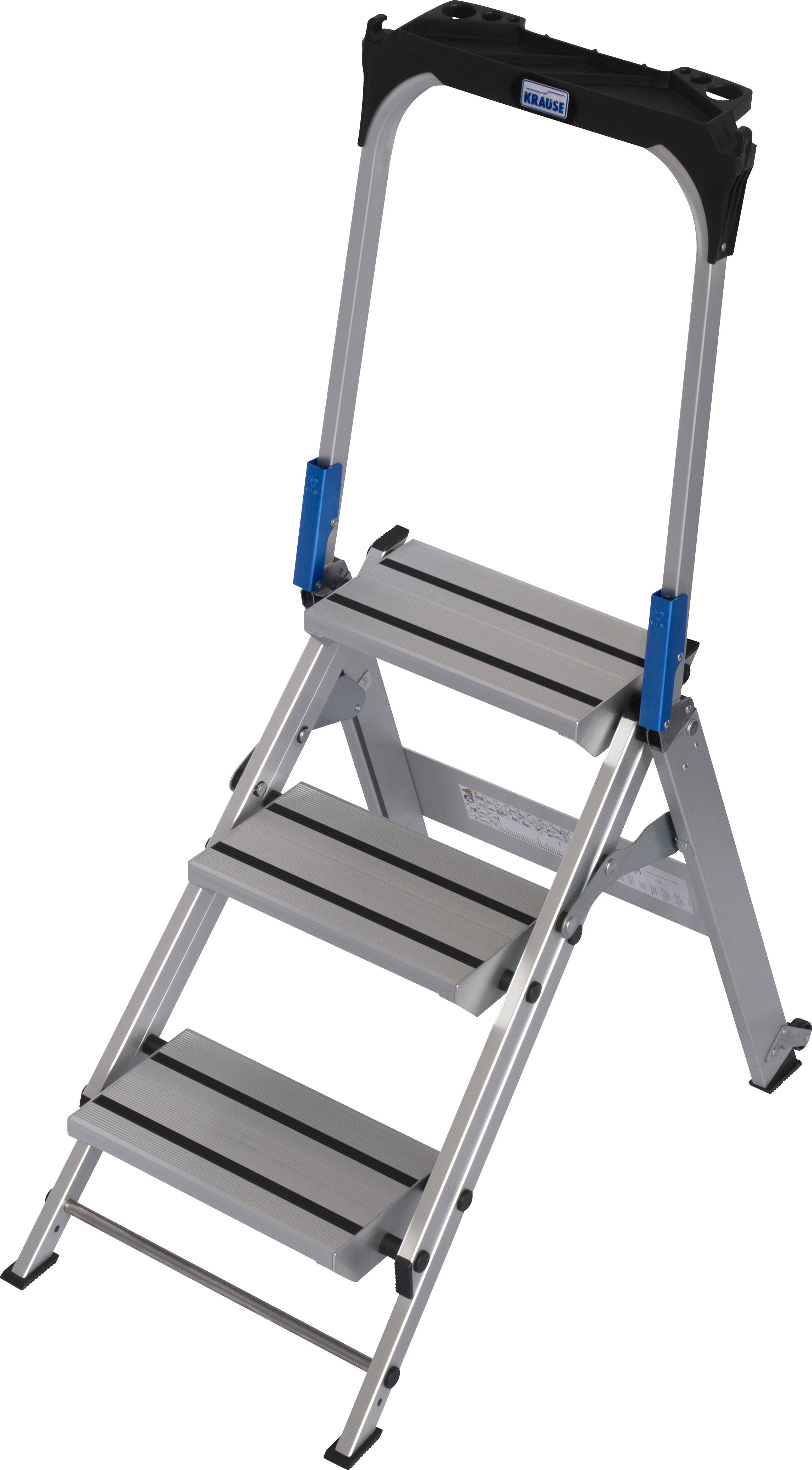 Krause 810304 Aluminium Treppe klappbar Arbeitshöhe (max.): 2.65m Silber 9kg