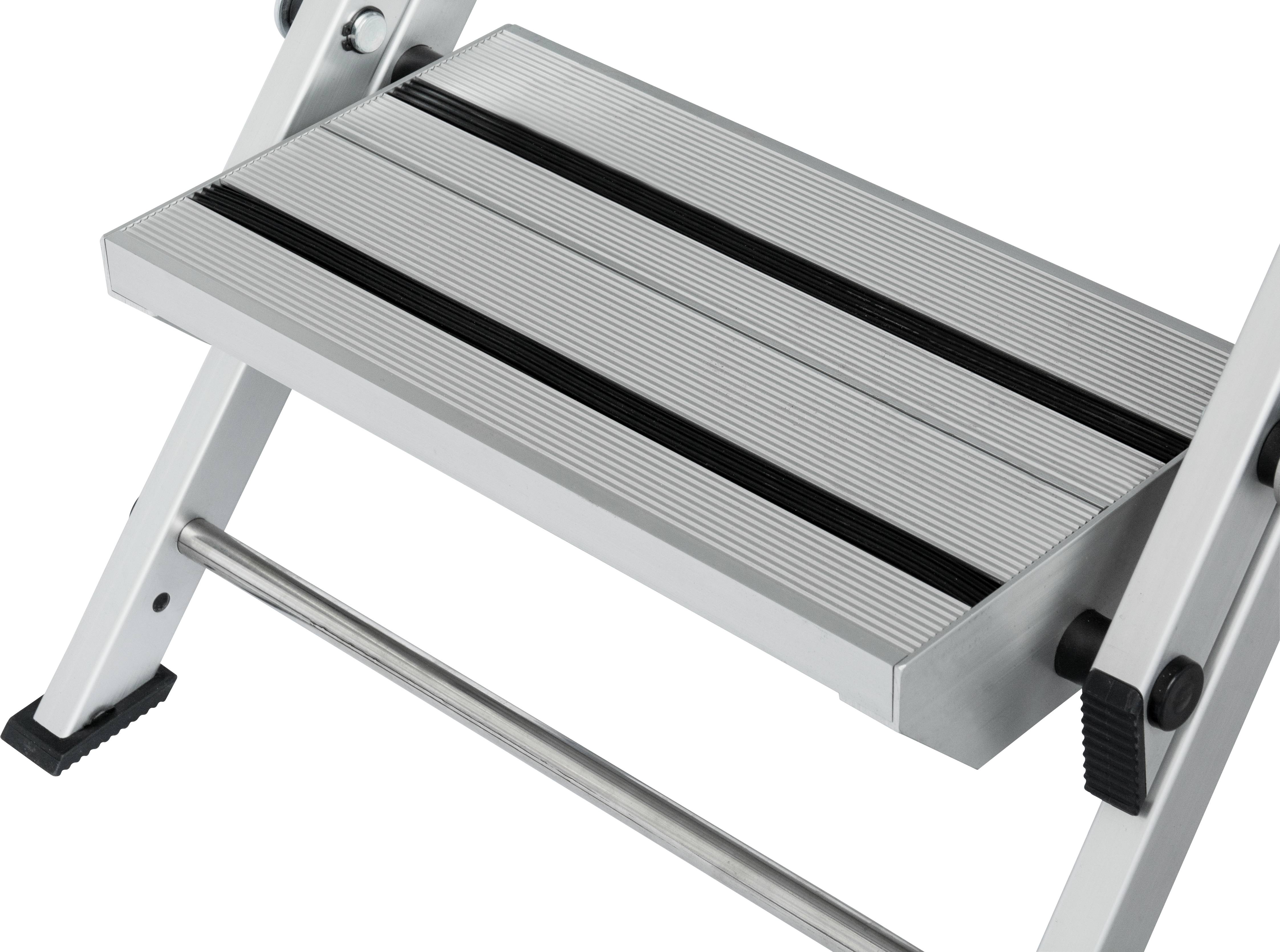 Krause 810304 Aluminium Treppe klappbar Arbeitshöhe (max.): 2.65m Silber 9kg