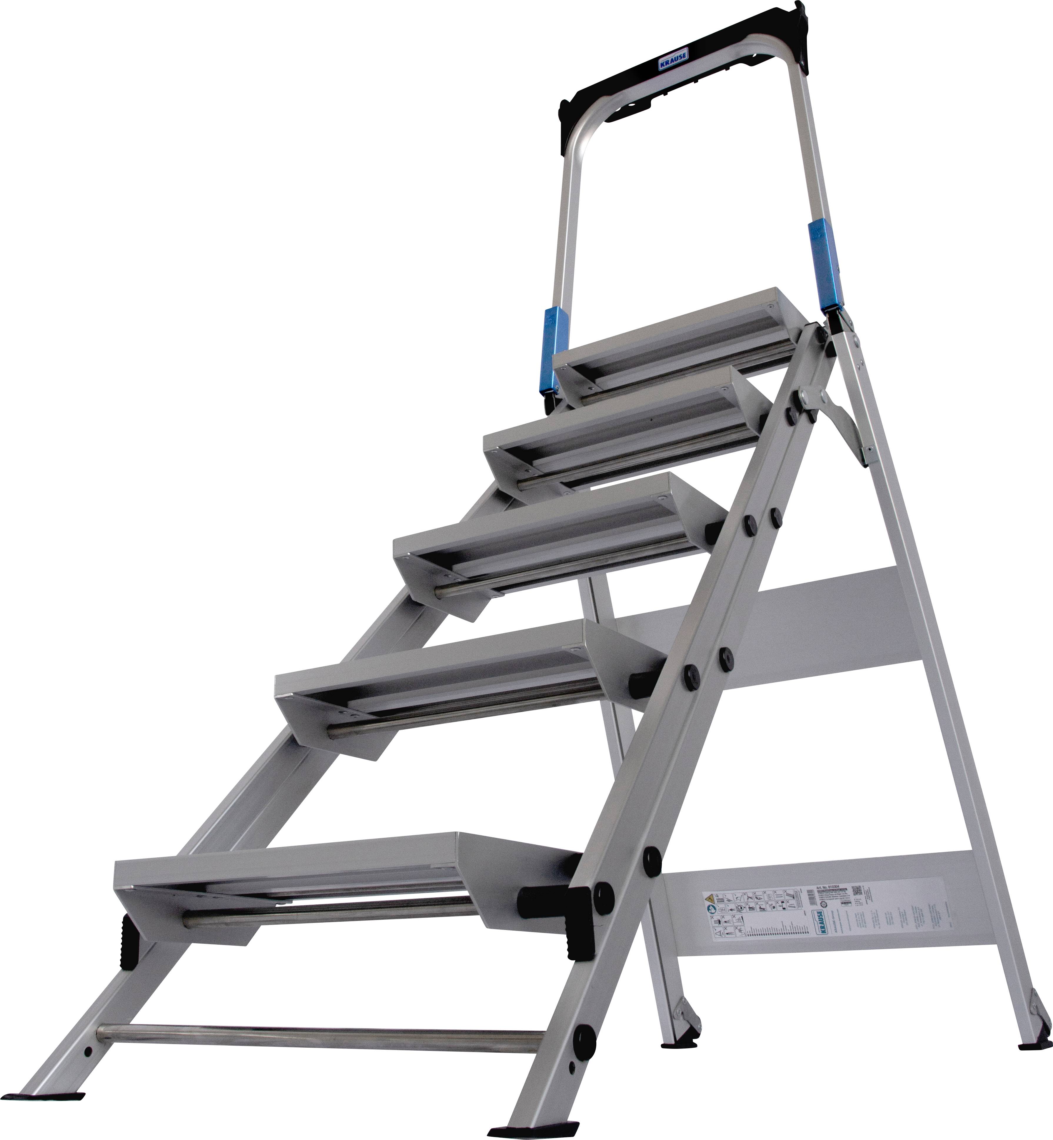 Krause 810328 Aluminium Treppe klappbar Arbeitshöhe (max.): 3m Silber 13.2kg