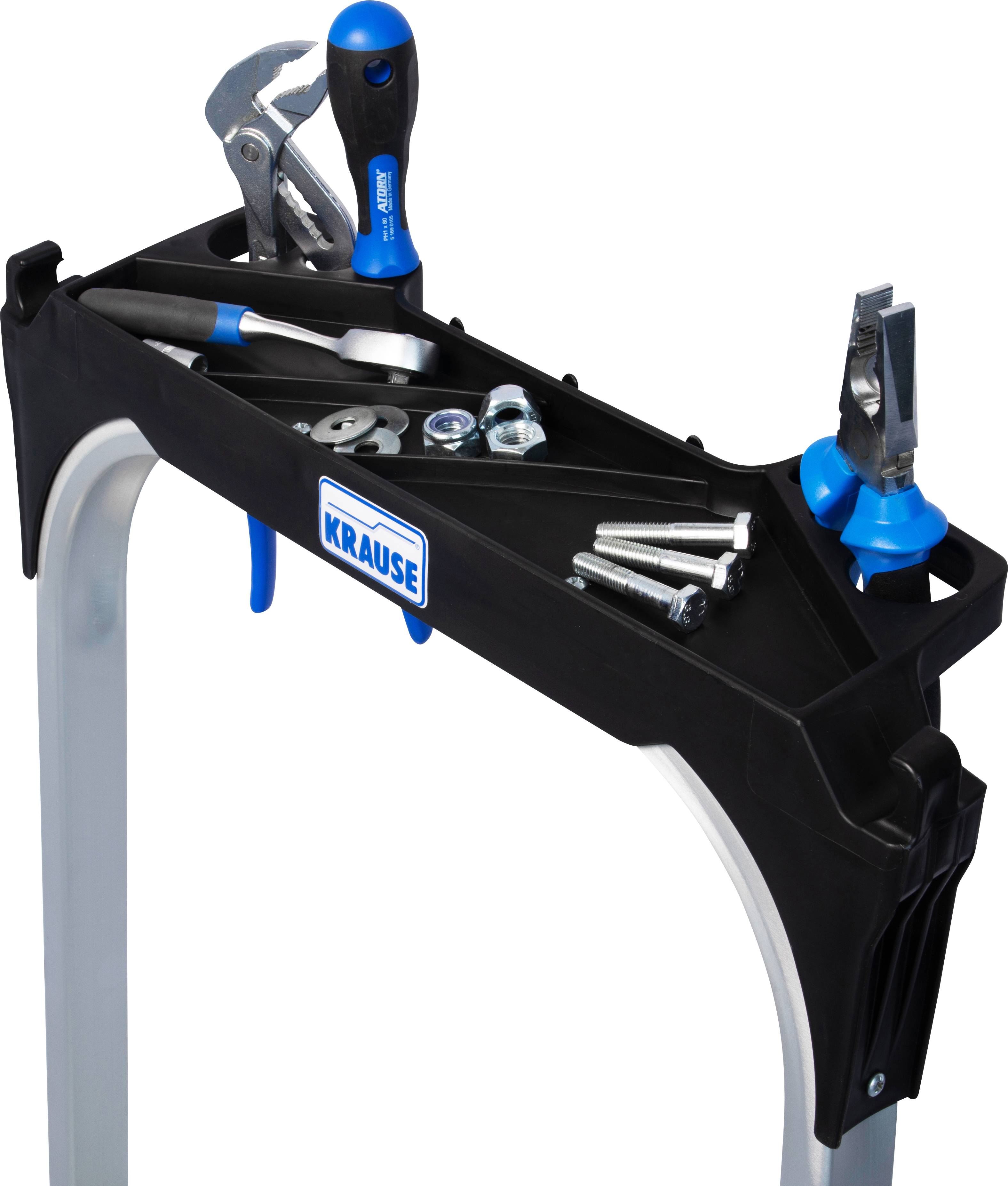 Krause 810304 Aluminium Treppe klappbar Arbeitshöhe (max.): 2.65m Silber 9kg