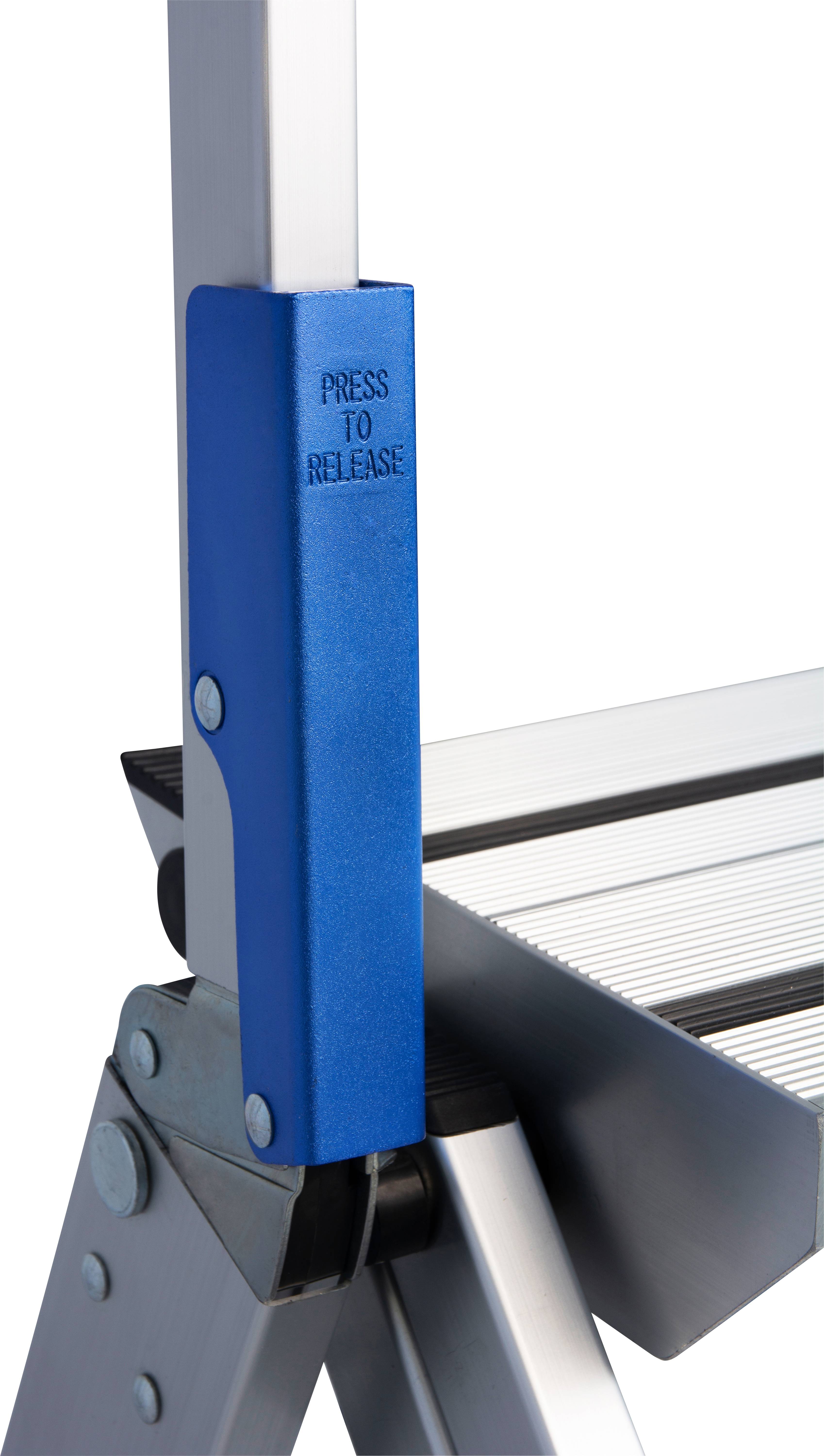 Krause 810304 Aluminium Treppe klappbar Arbeitshöhe (max.): 2.65m Silber 9kg