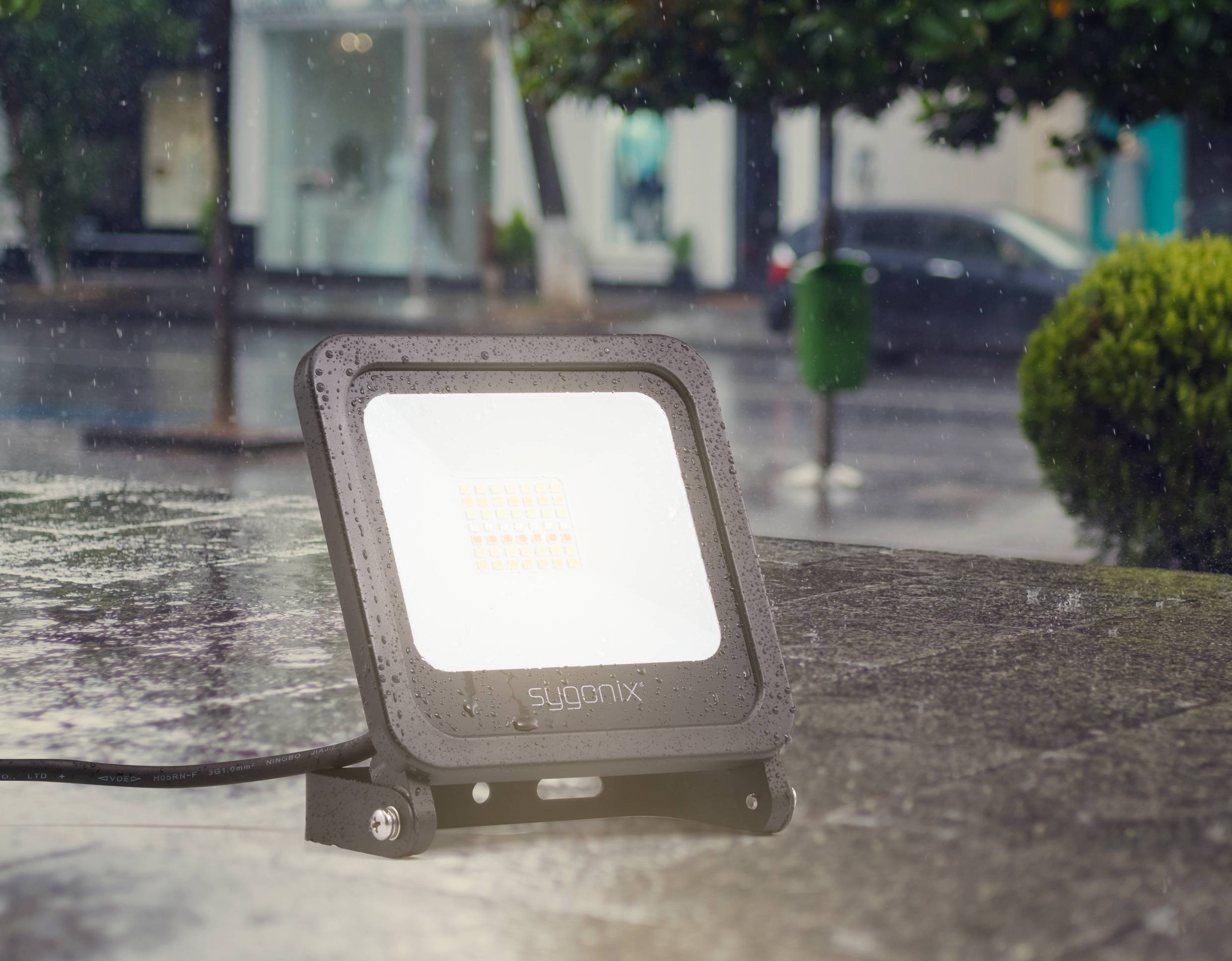 Sygonix SY-4782326 Außenstrahler EEK: F (A - G) 24W Leuchtfarben: Warmweiß, RGB, Neutralweiß