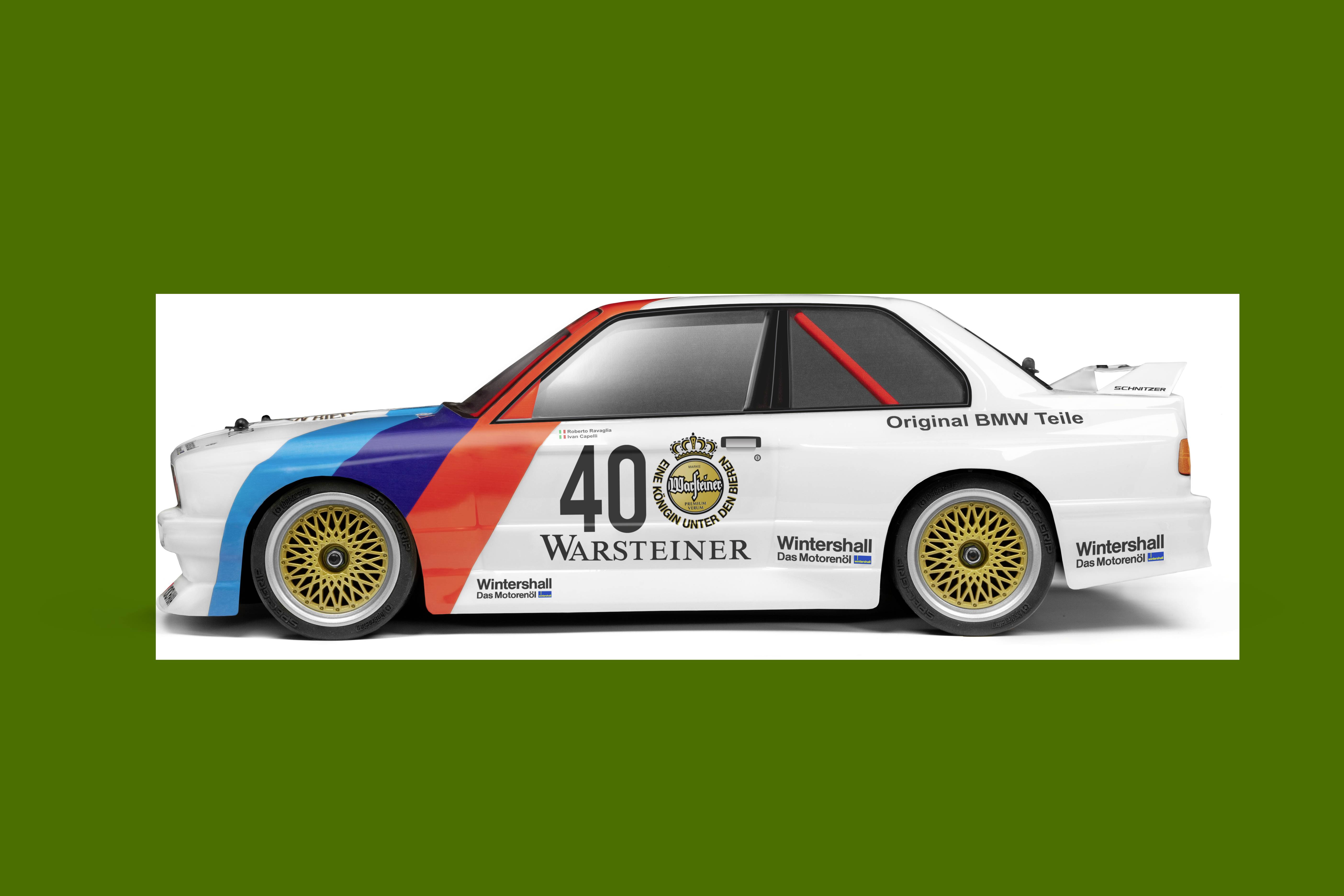 HPI Racing RS4 SPORT 3 BMW M3 E30 Warsteiner 1:10 RC Modellauto Elektro Tourenwagen Allradantrieb (4WD) RtR 2,4GHz inkl. Akku