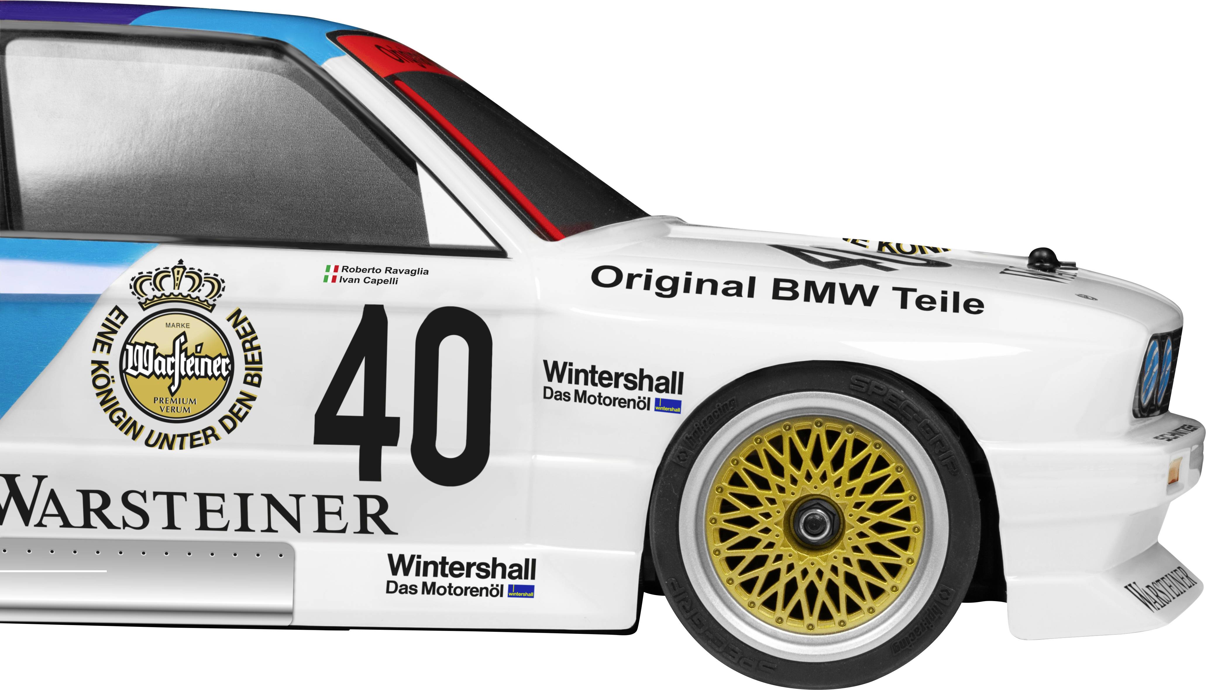 HPI Racing RS4 SPORT 3 BMW M3 E30 Warsteiner 1:10 RC Modellauto Elektro Tourenwagen Allradantrieb (4WD) RtR 2,4GHz inkl. Akku